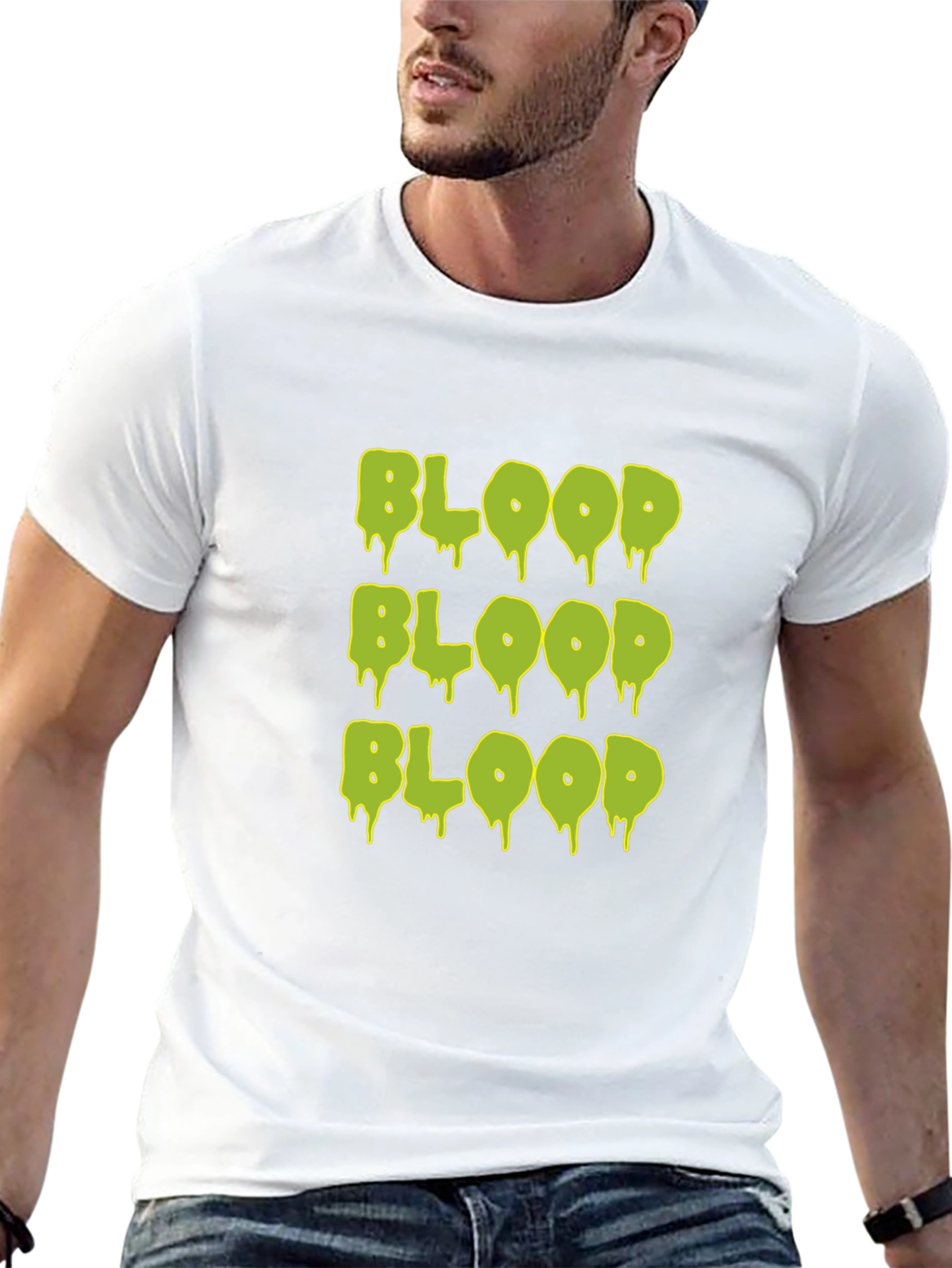 Glow Blood Graphic T-Shirt - Mens Black Tee