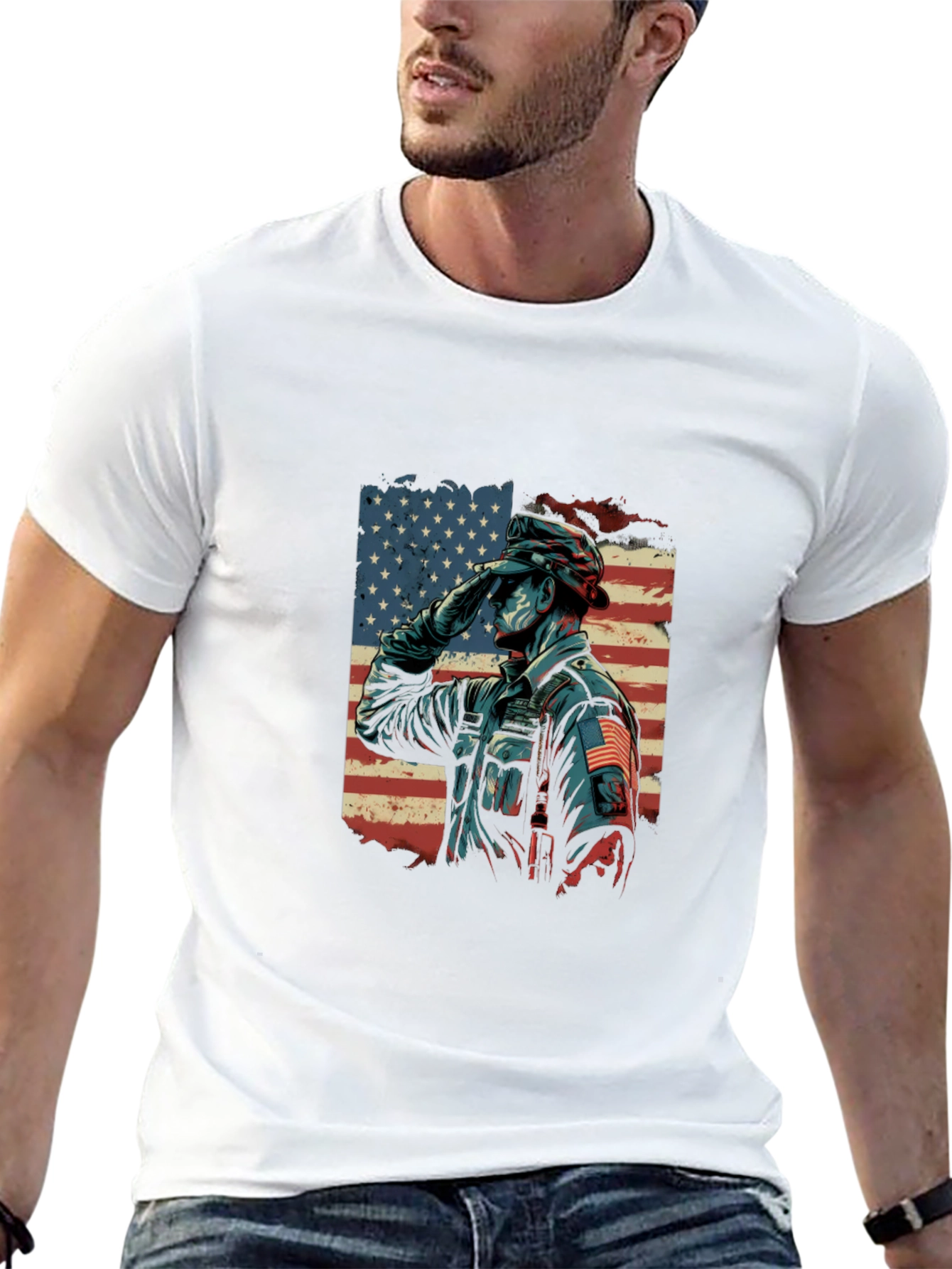 Patriotic Salute Graphic Tee