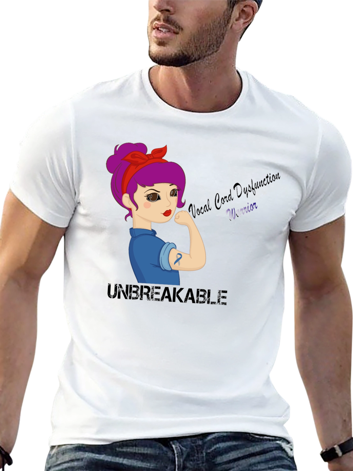 Vocal Cord Dysfunction Warrior T-Shirt