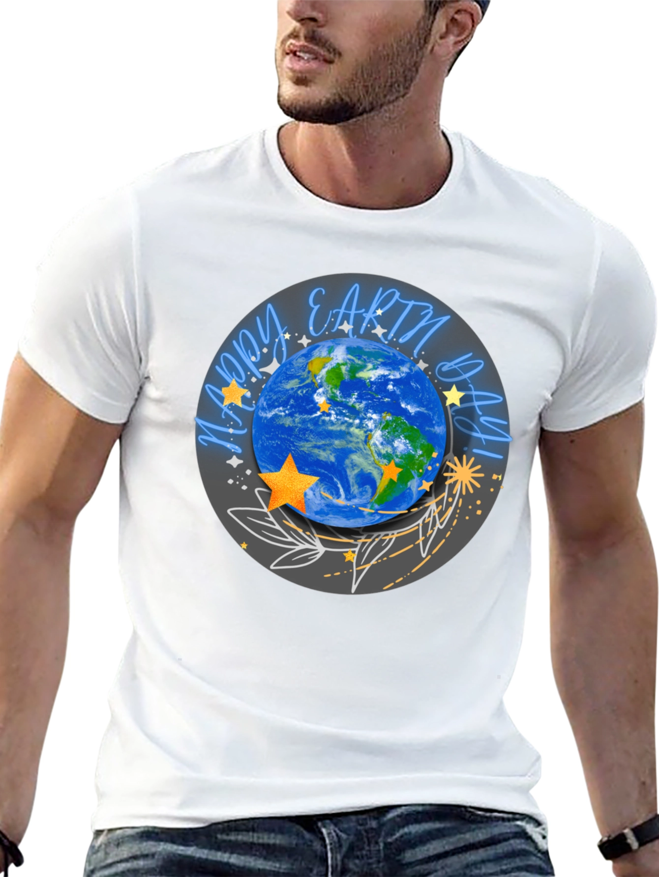 Earth Day Graphic Tee - Stylish Planet Design
