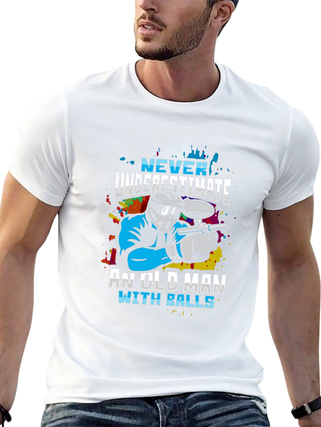 Never Underestimate Old Man T-Shirt