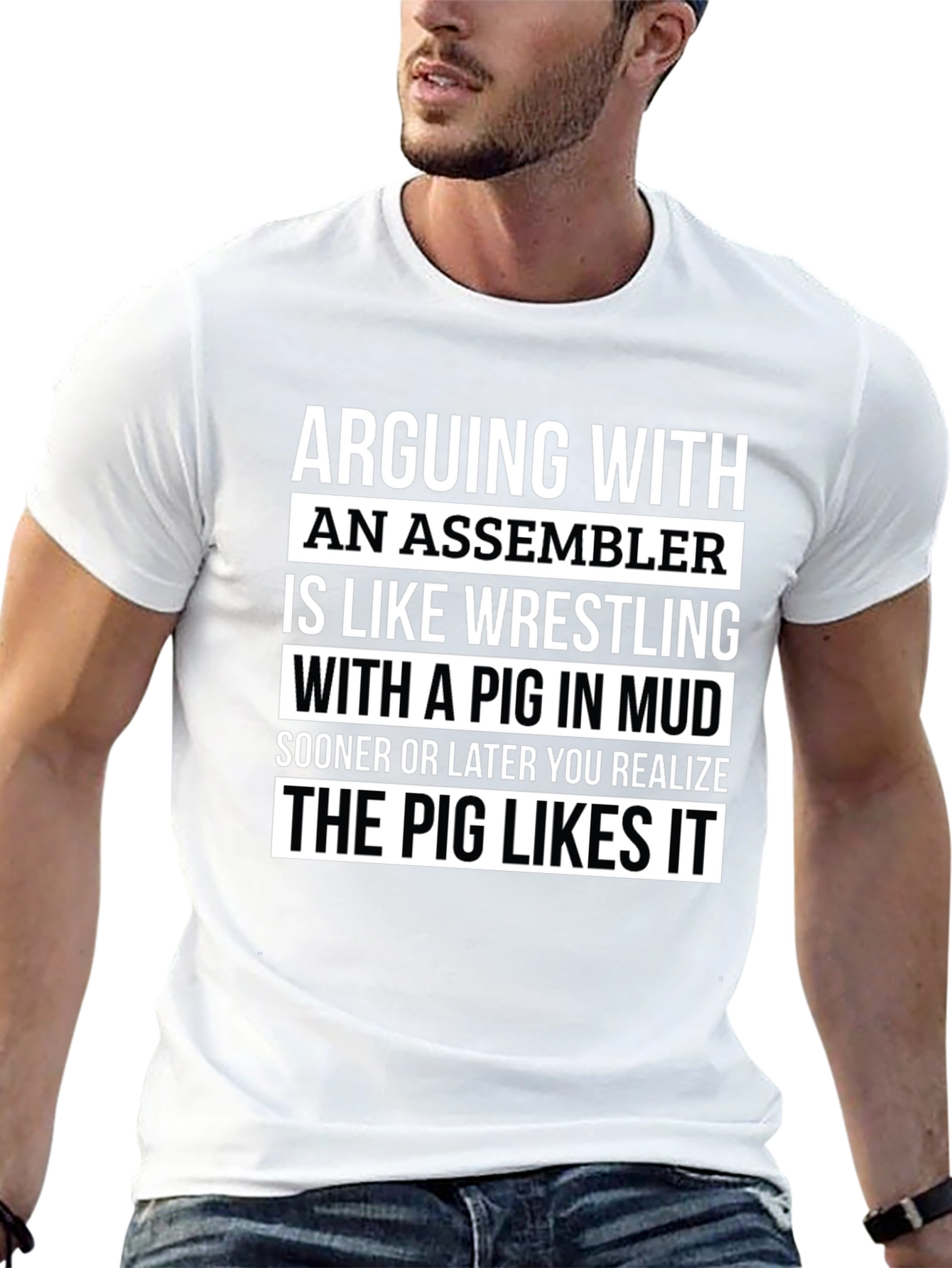 Assembler Pig Wrestling T-Shirt