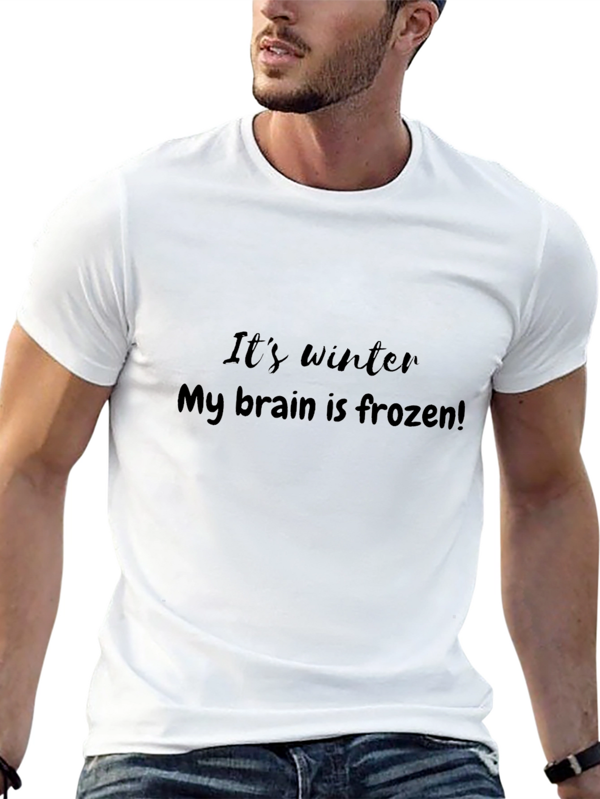 Its Winter Brain Frozen Graphic Tee