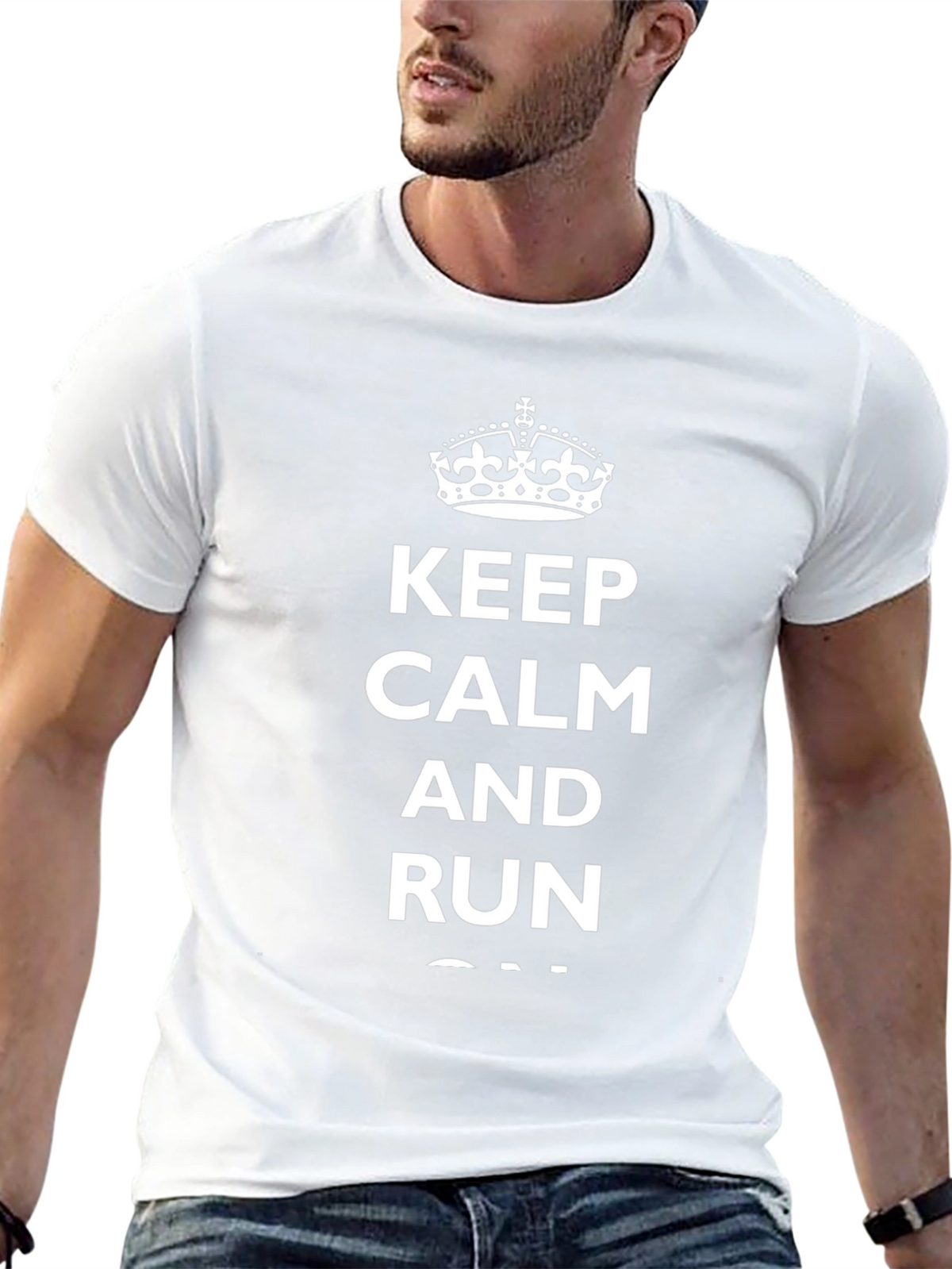 Keep Calm and Run On T-Shirt