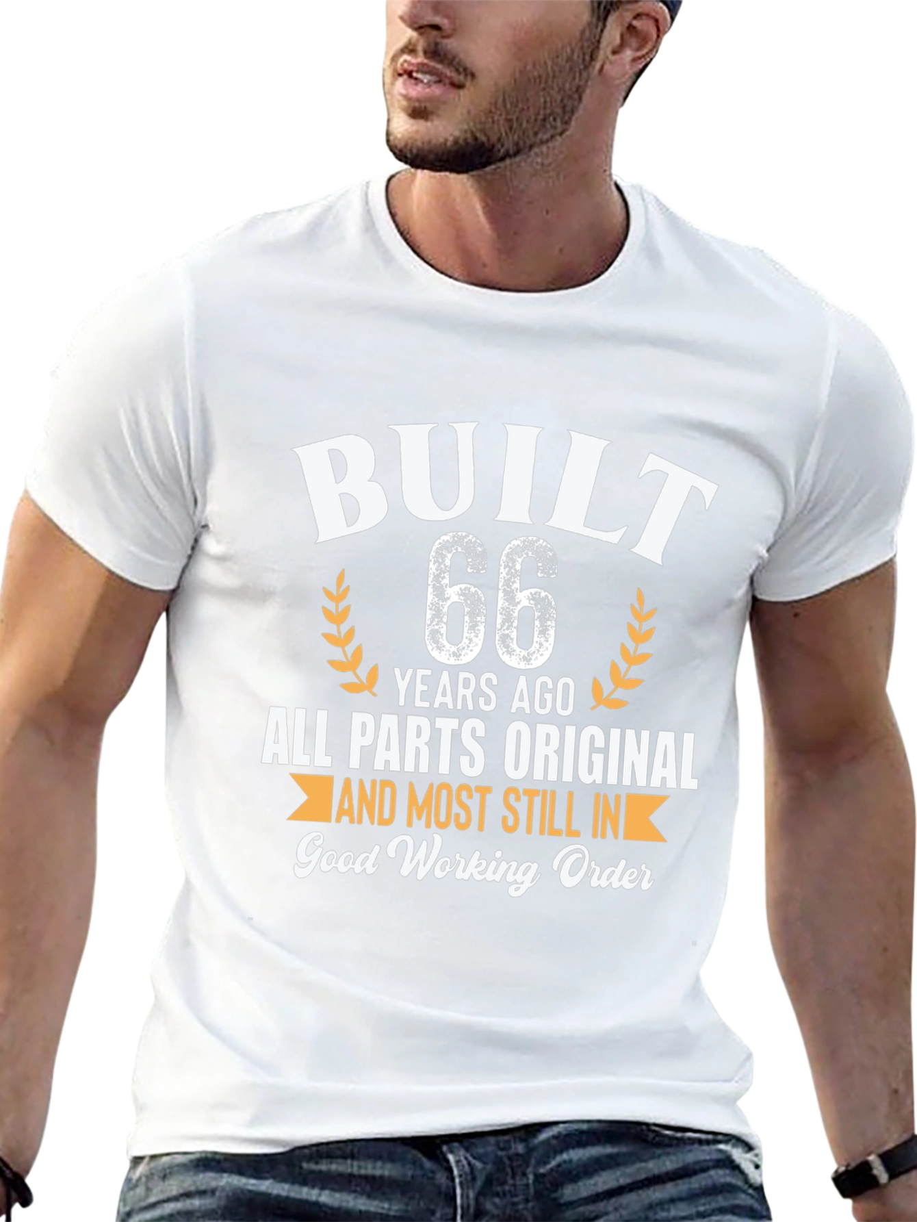 Built 66 Years Ago Funny Birthday T-Shirt