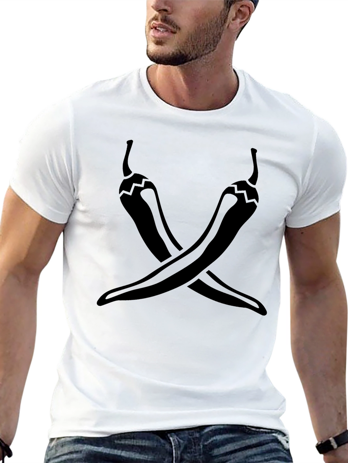 Chili Pepper Graphic Tee - Unisex Black T-Shirt