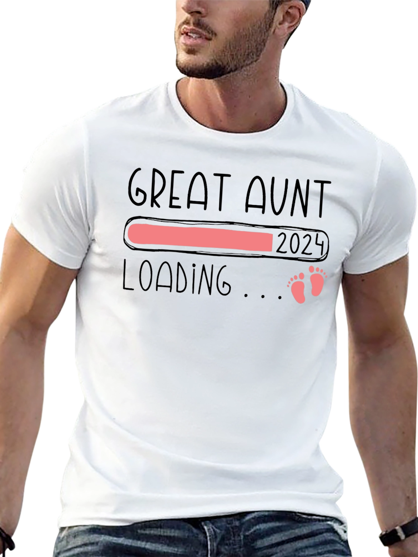 Great Aunt Loading 2024 T-Shirt - Pregnancy Reveal Tee
