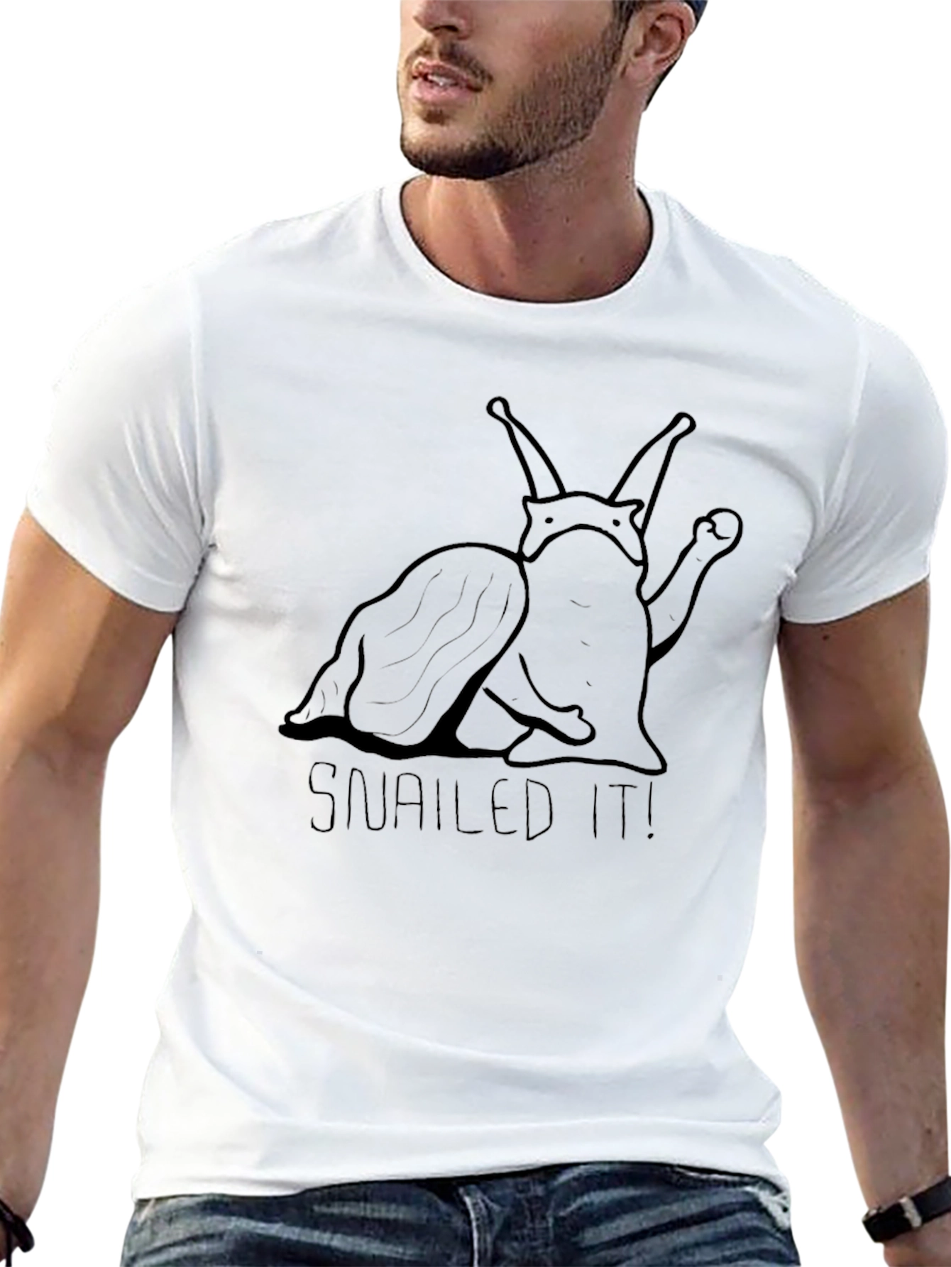 Snailed It! Funny Snail Pun T-Shirt