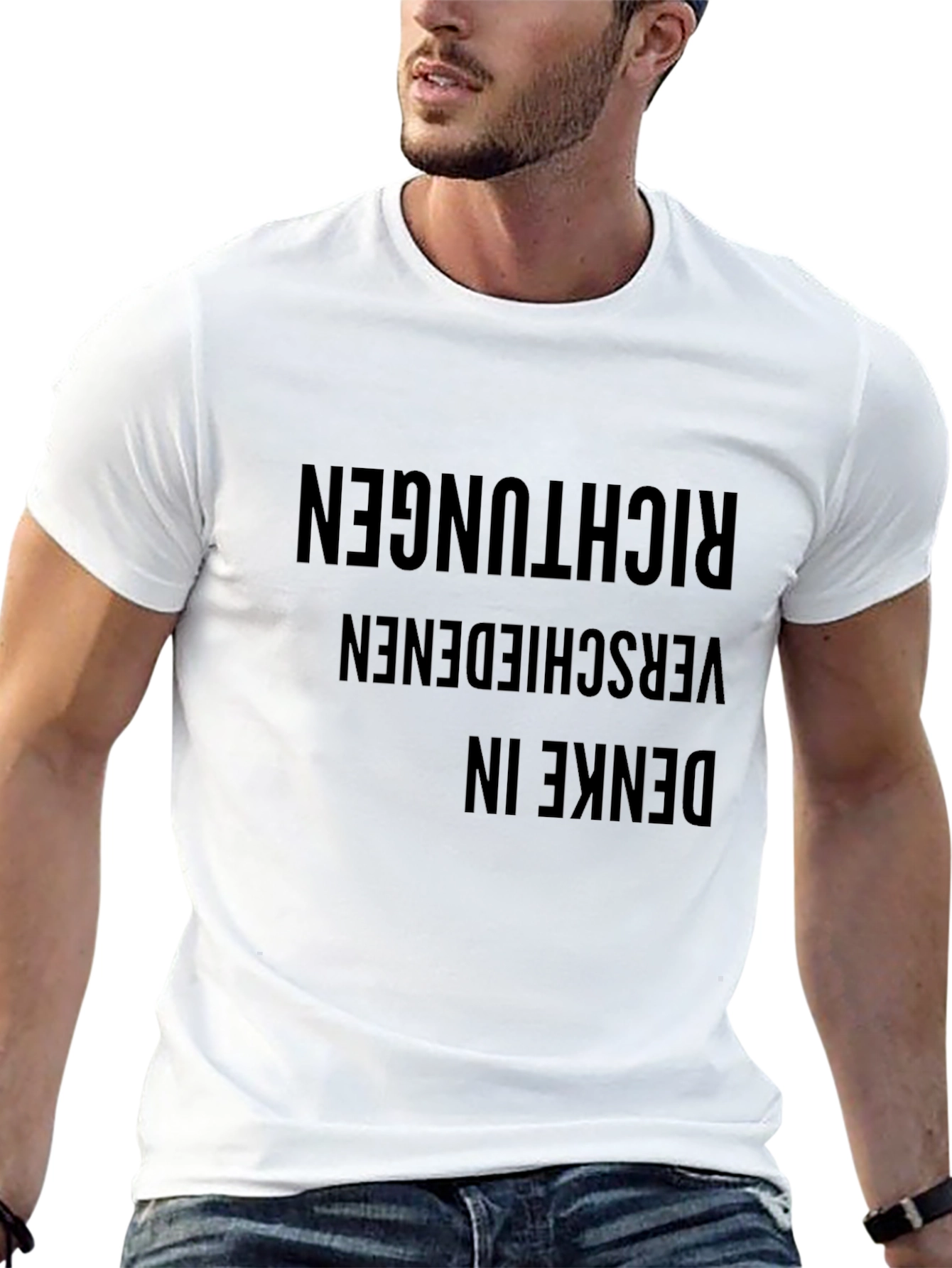 Denke in Various Richtungen T-Shirt