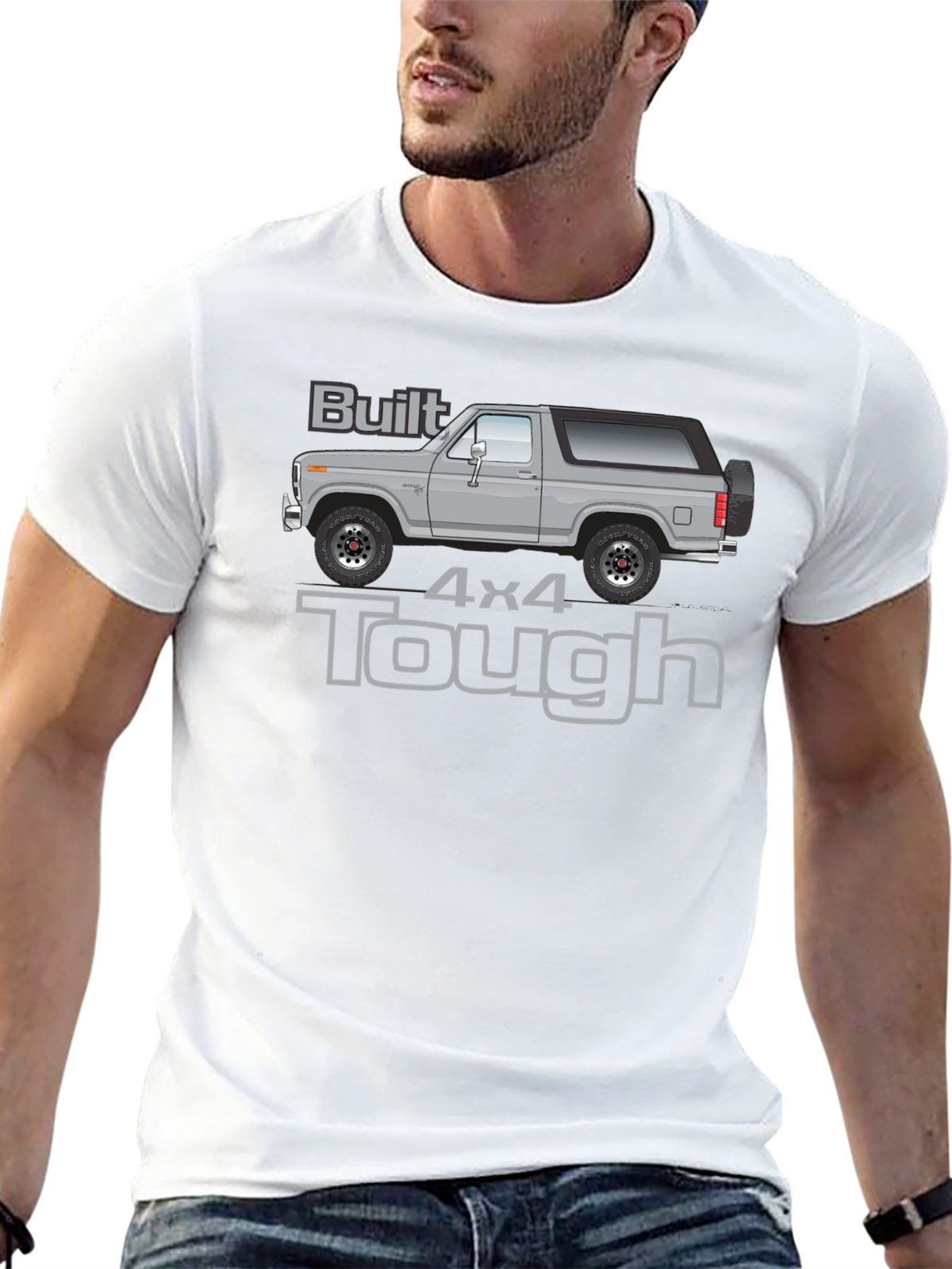 Built 4x4 Tough T-Shirt - Classic Truck Tee
