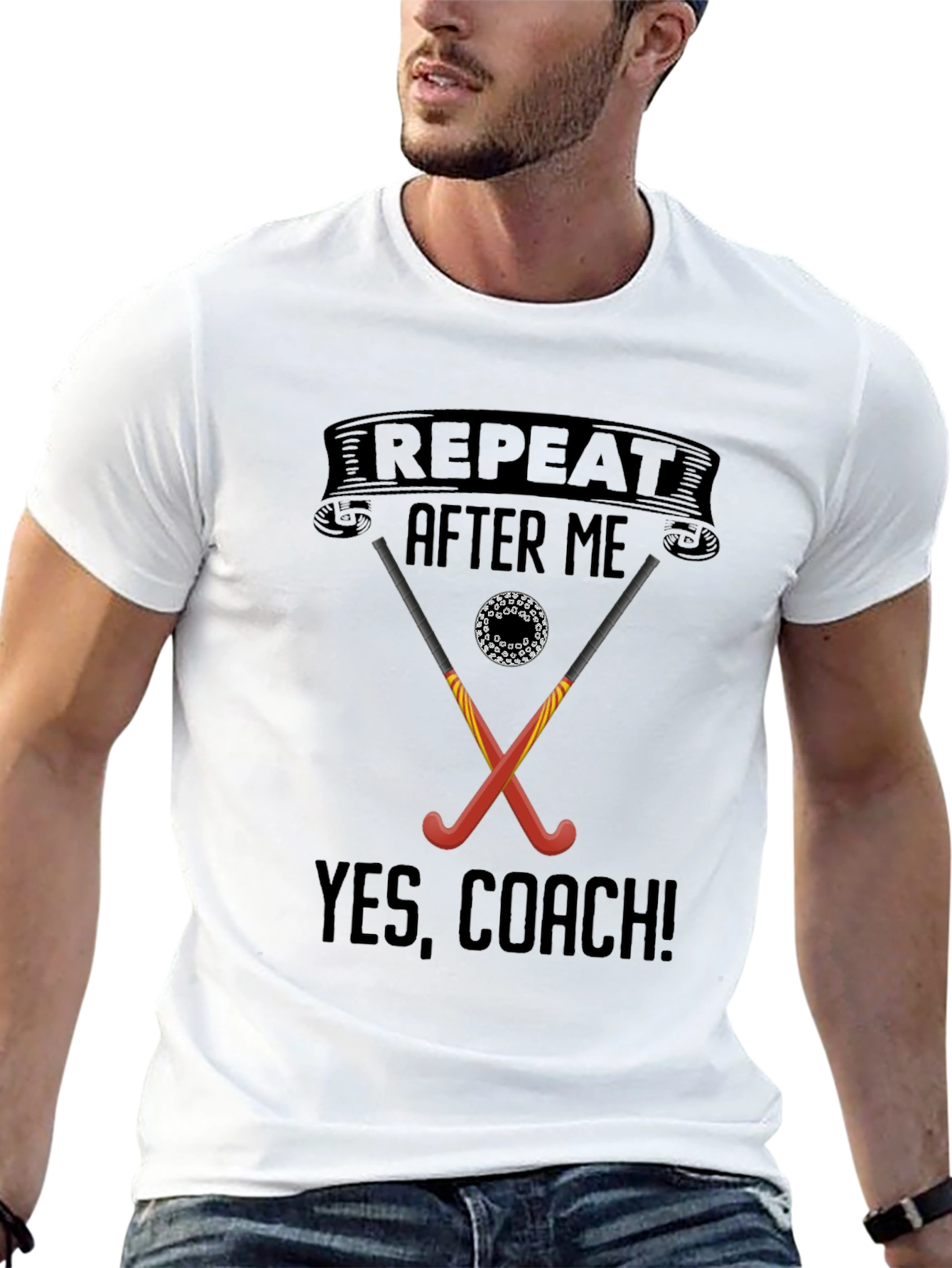 Yes Coach! Hockey Graphic Tee