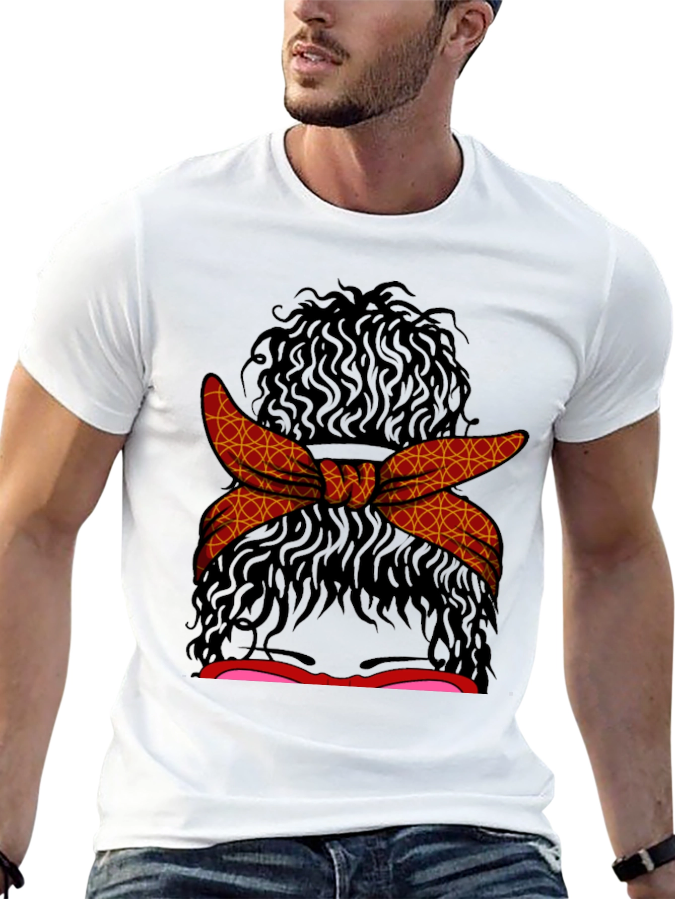 Messy Bun Hair T-Shirt