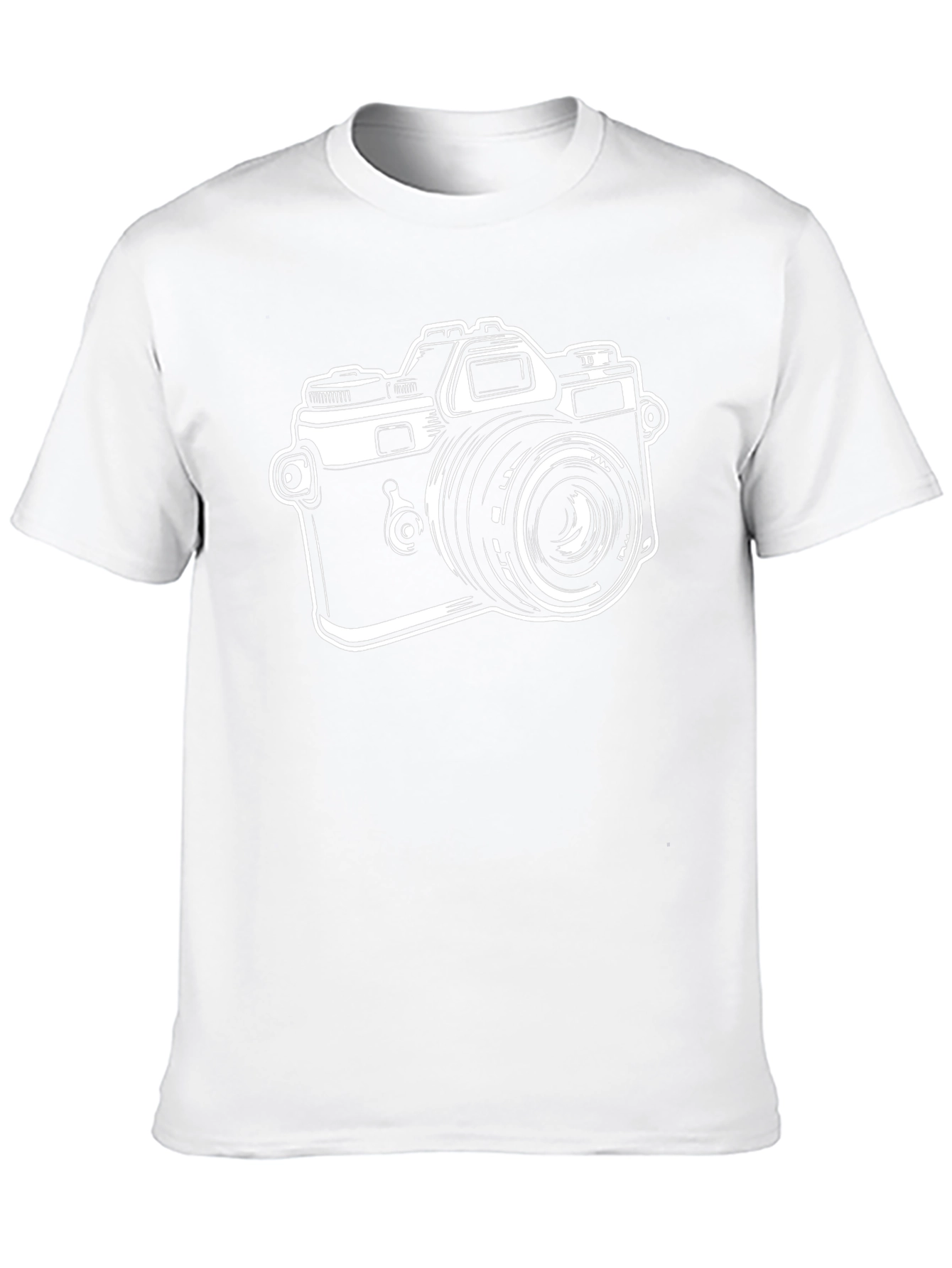 Retro Camera Graphic Tee - Classic Black T-Shirt