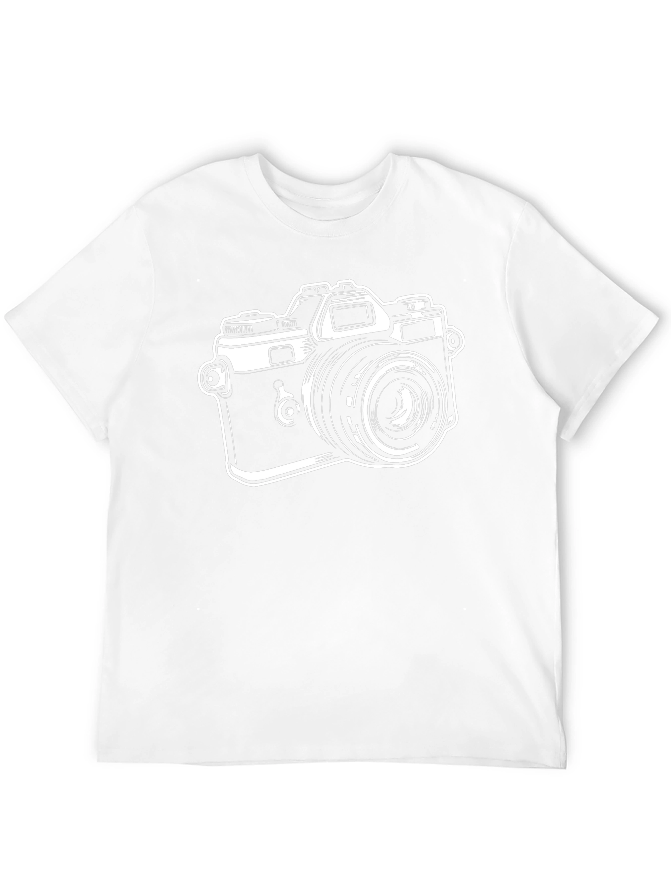 Retro Camera Graphic Tee - Classic Black T-Shirt