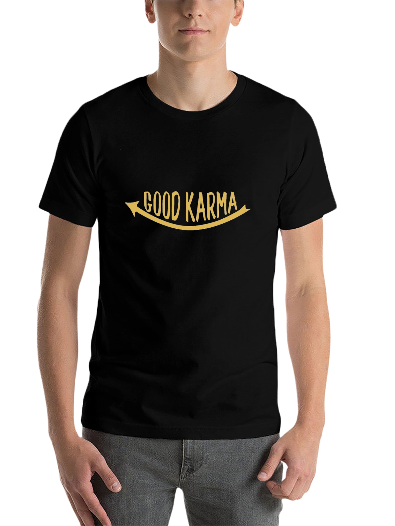 Good Karma Black Graphic T-Shirt - Unisex