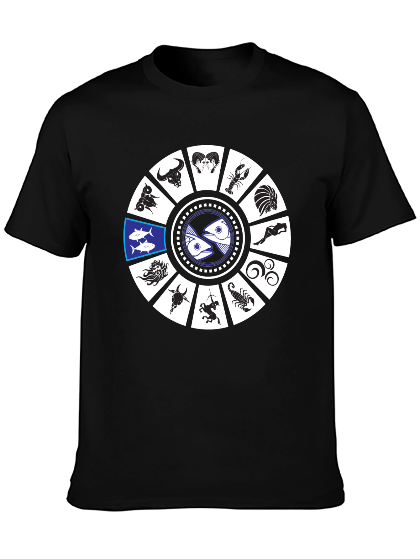 Zodiac Sign Graphic T-Shirt - Pisces