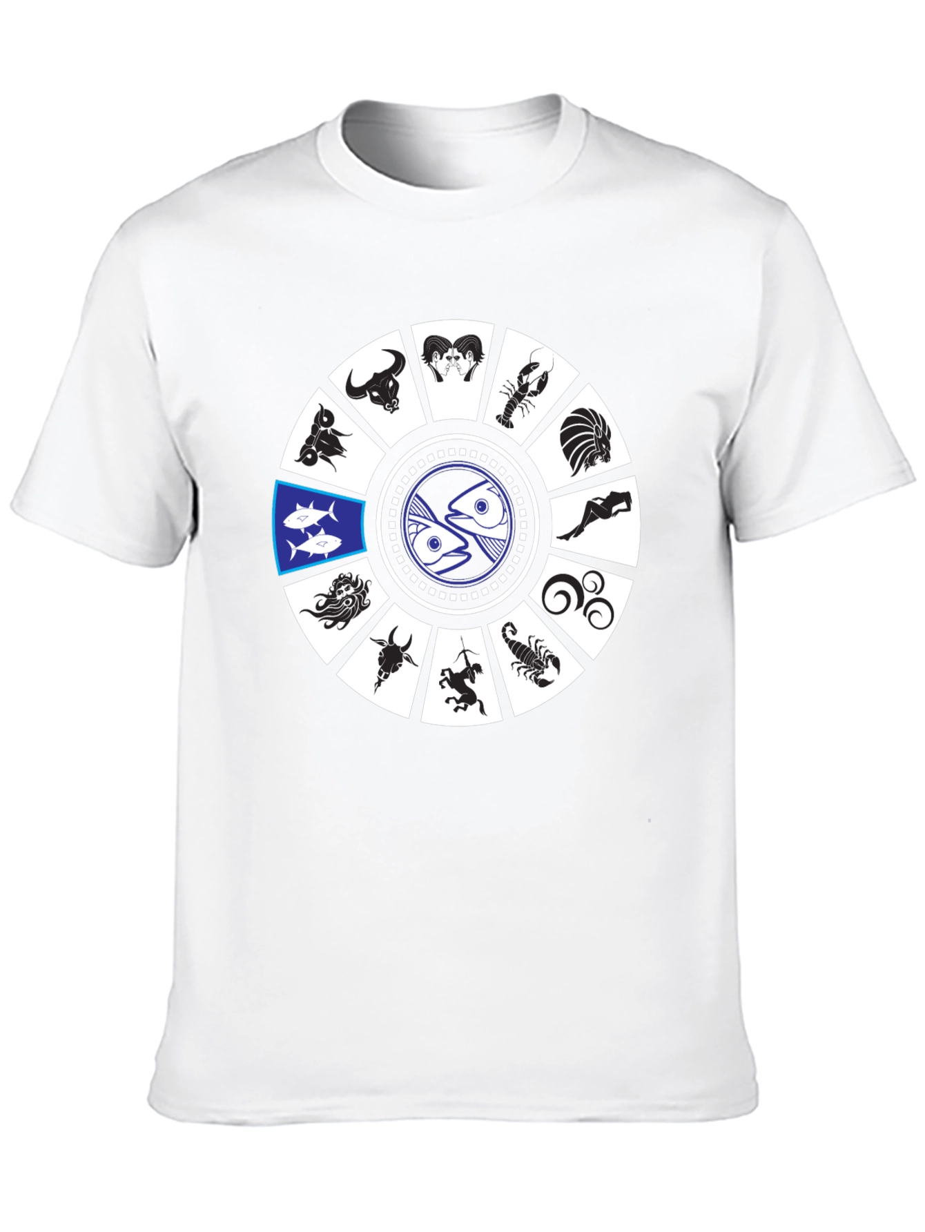 Zodiac Sign Graphic T-Shirt - Pisces
