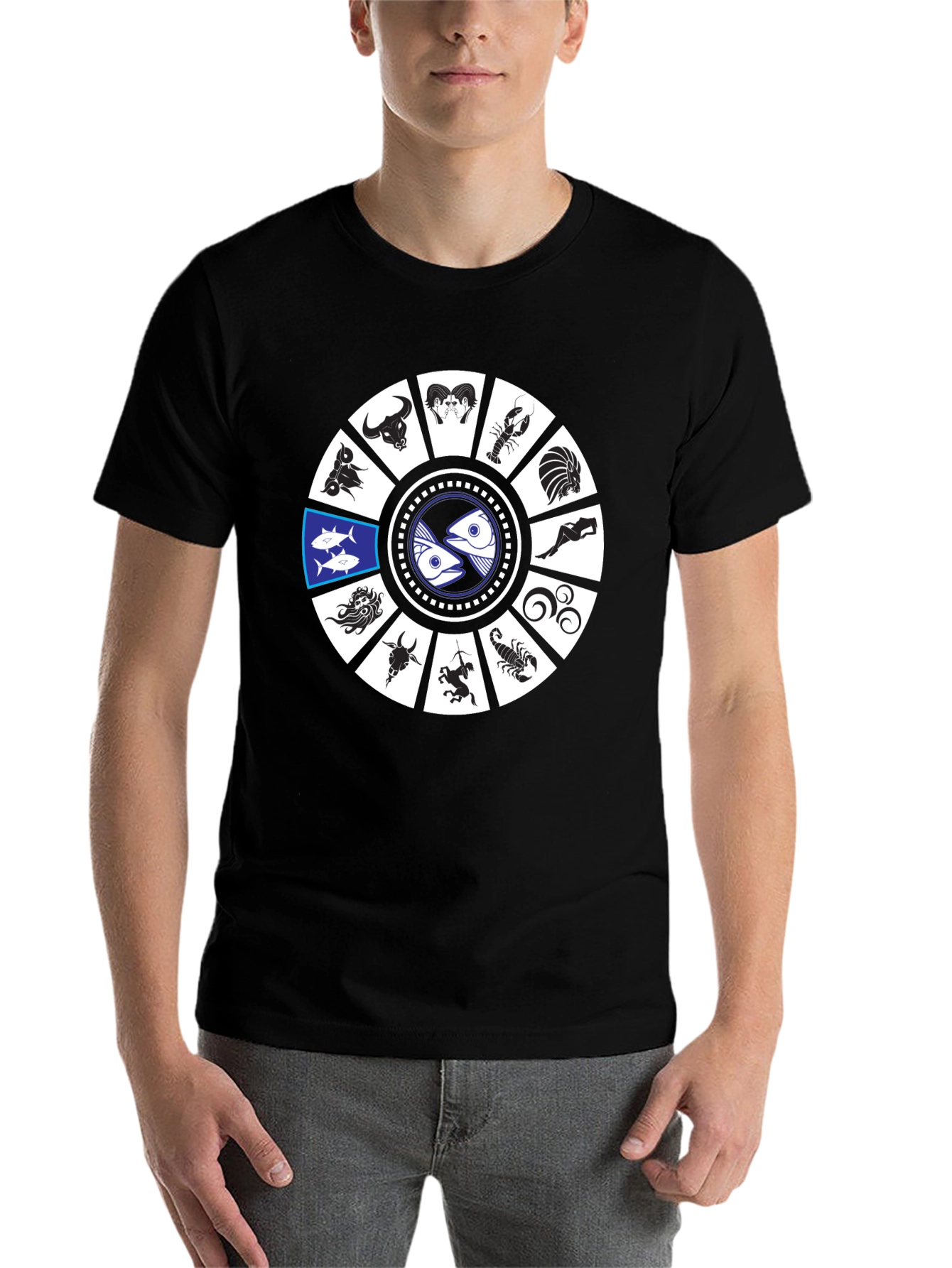 Zodiac Sign Graphic T-Shirt - Pisces