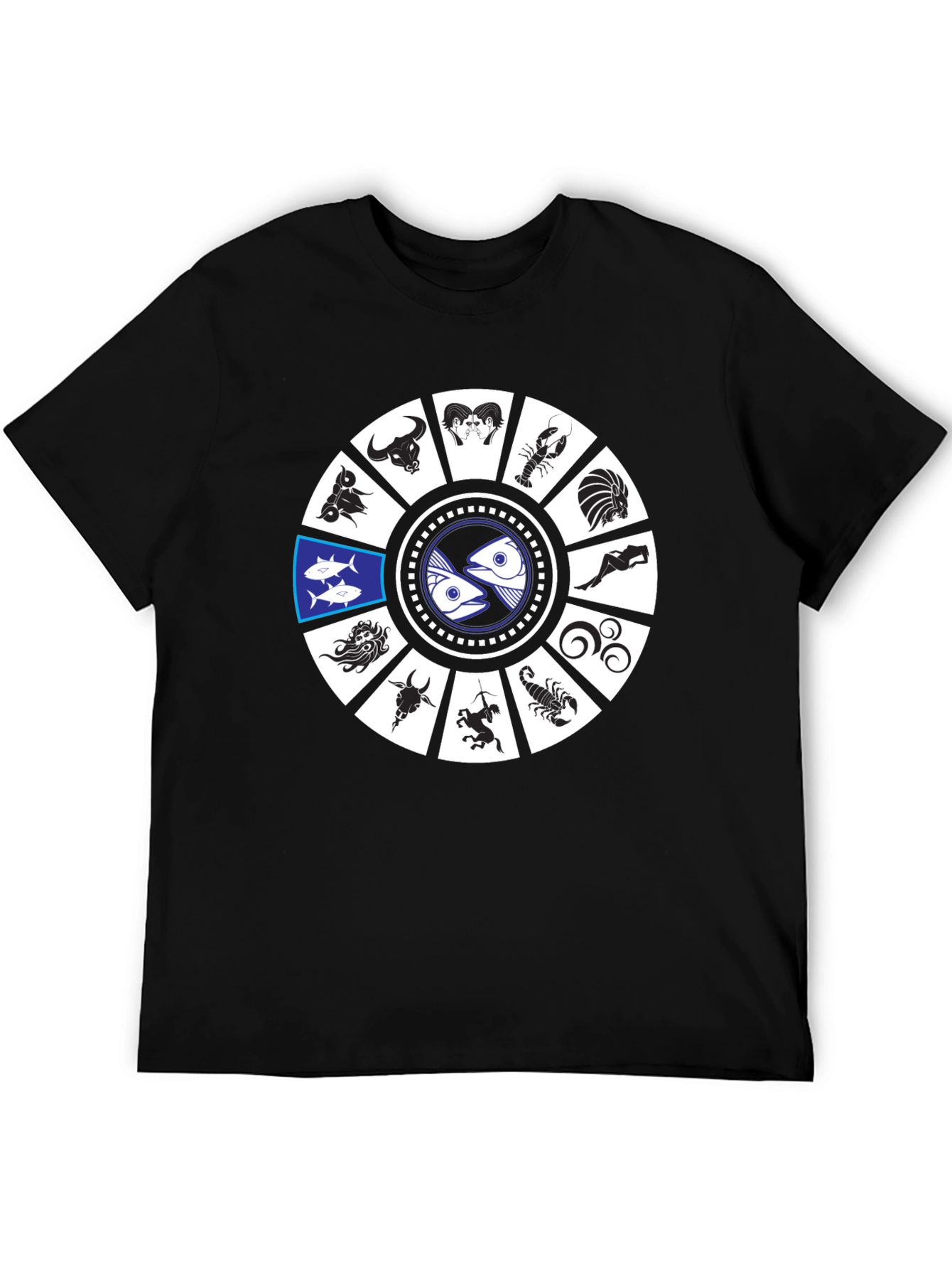 Zodiac Sign Graphic T-Shirt - Pisces