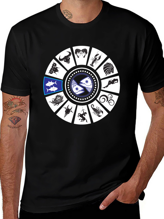 Zodiac Sign Graphic T-Shirt - Pisces