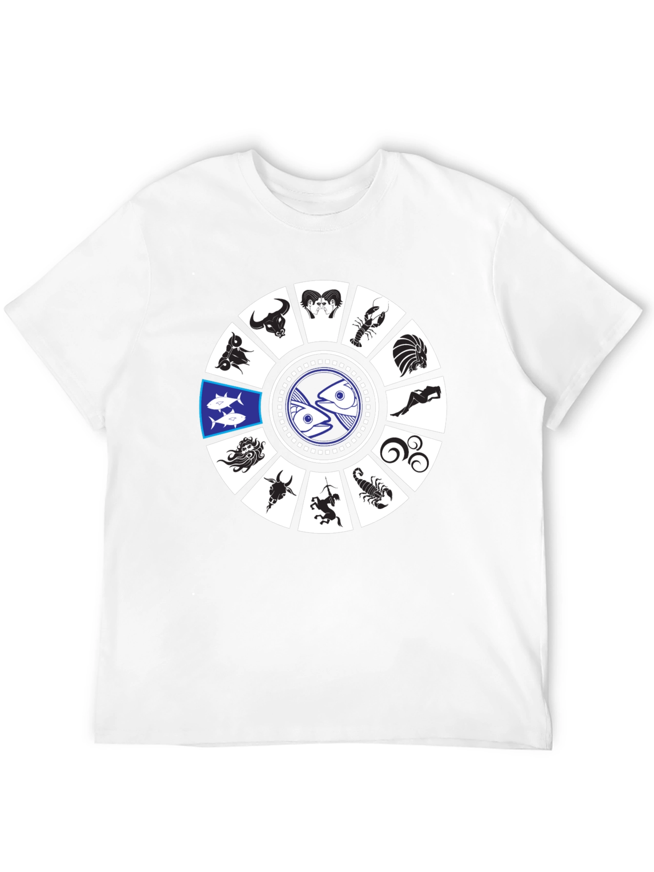 Zodiac Sign Graphic T-Shirt - Pisces