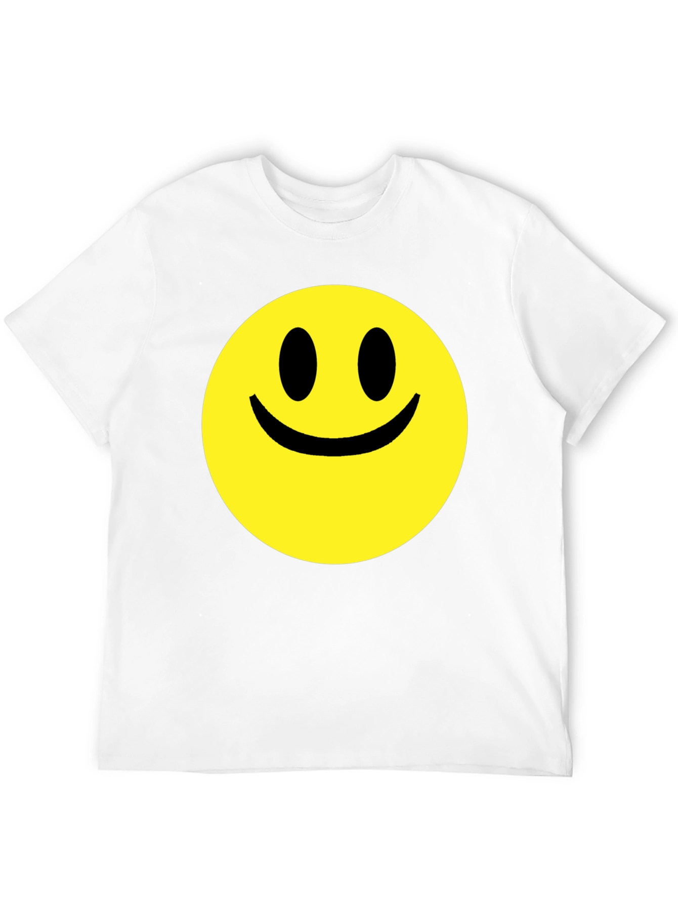 Smiley Face Graphic Black T-Shirt