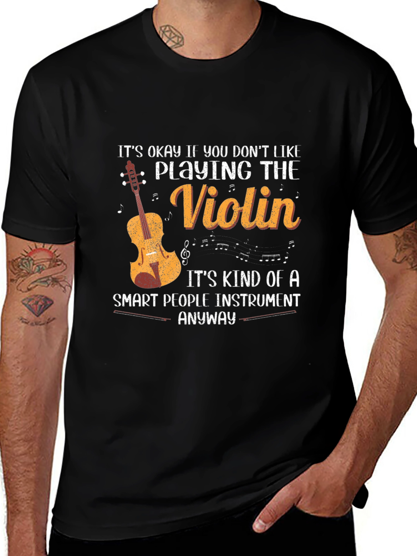Violin Lover T-Shirt: Smart People Instrument Tee