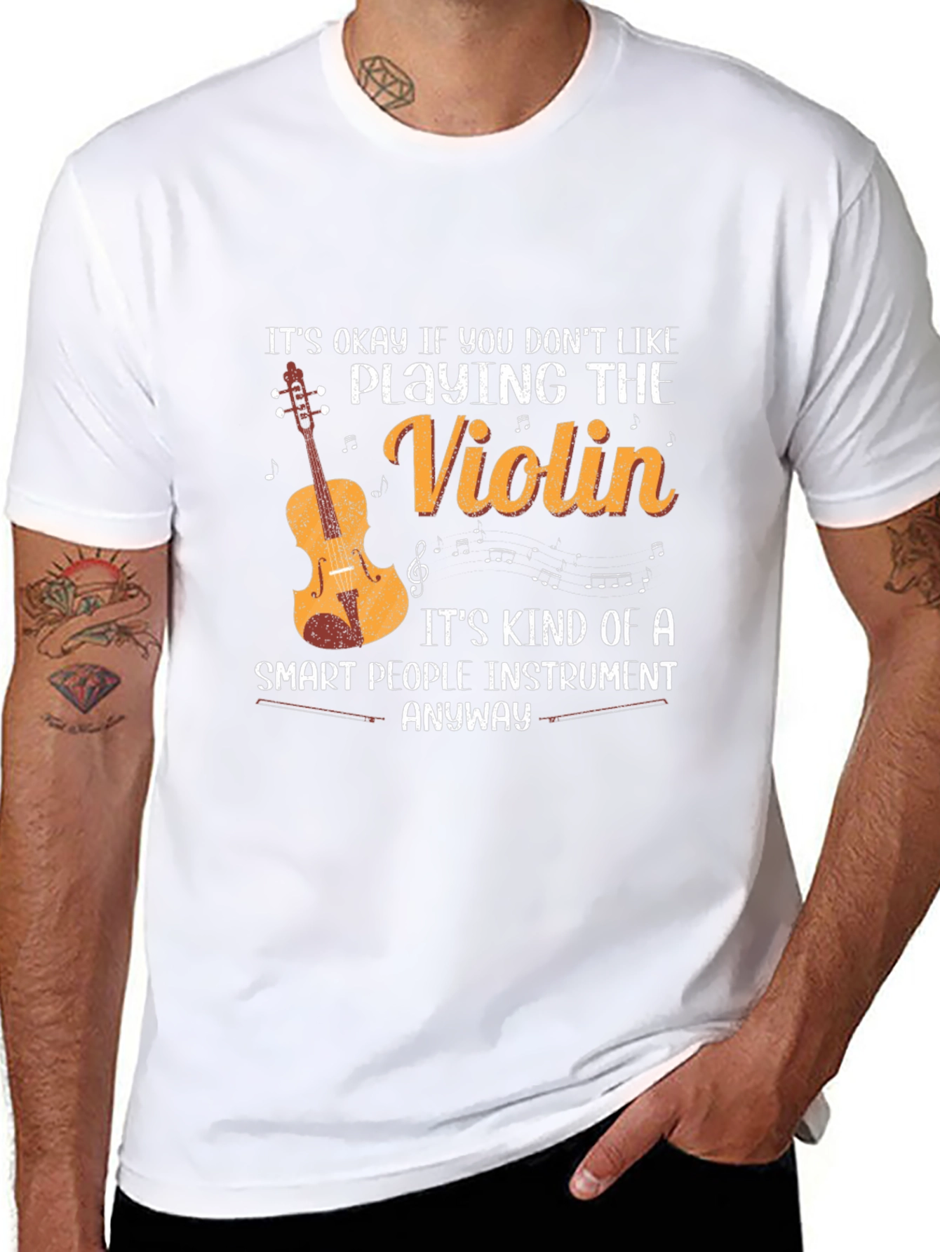 Violin Lover T-Shirt: Smart People Instrument Tee