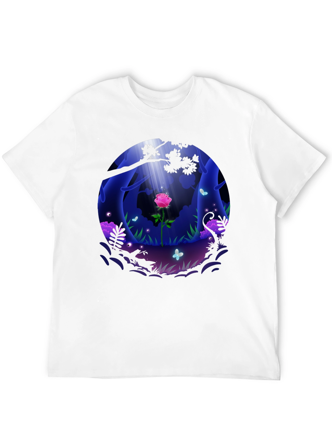 Enchanted Rose Forest Graphic Tee