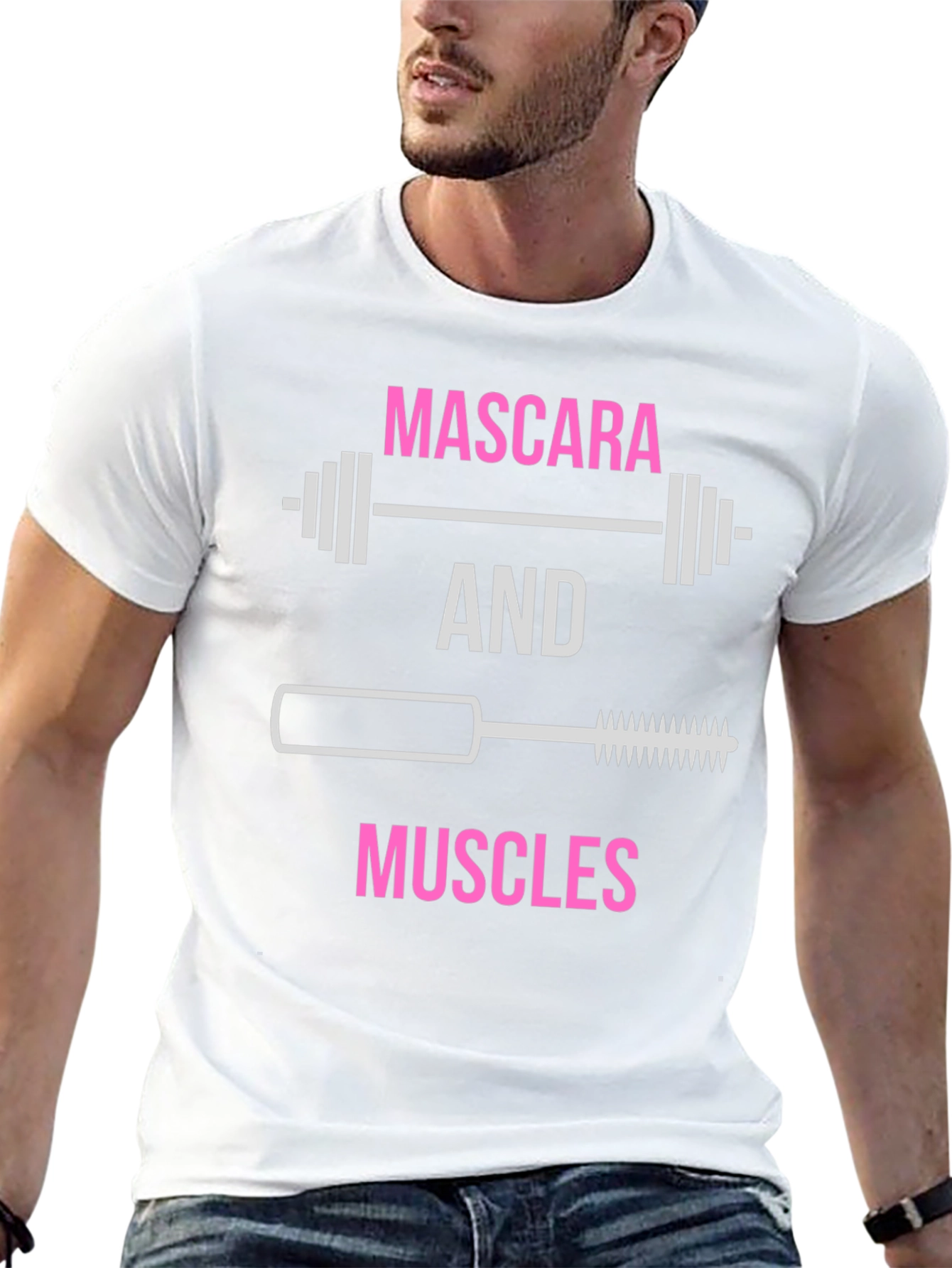 Mascara & Muscles Graphic T-Shirt