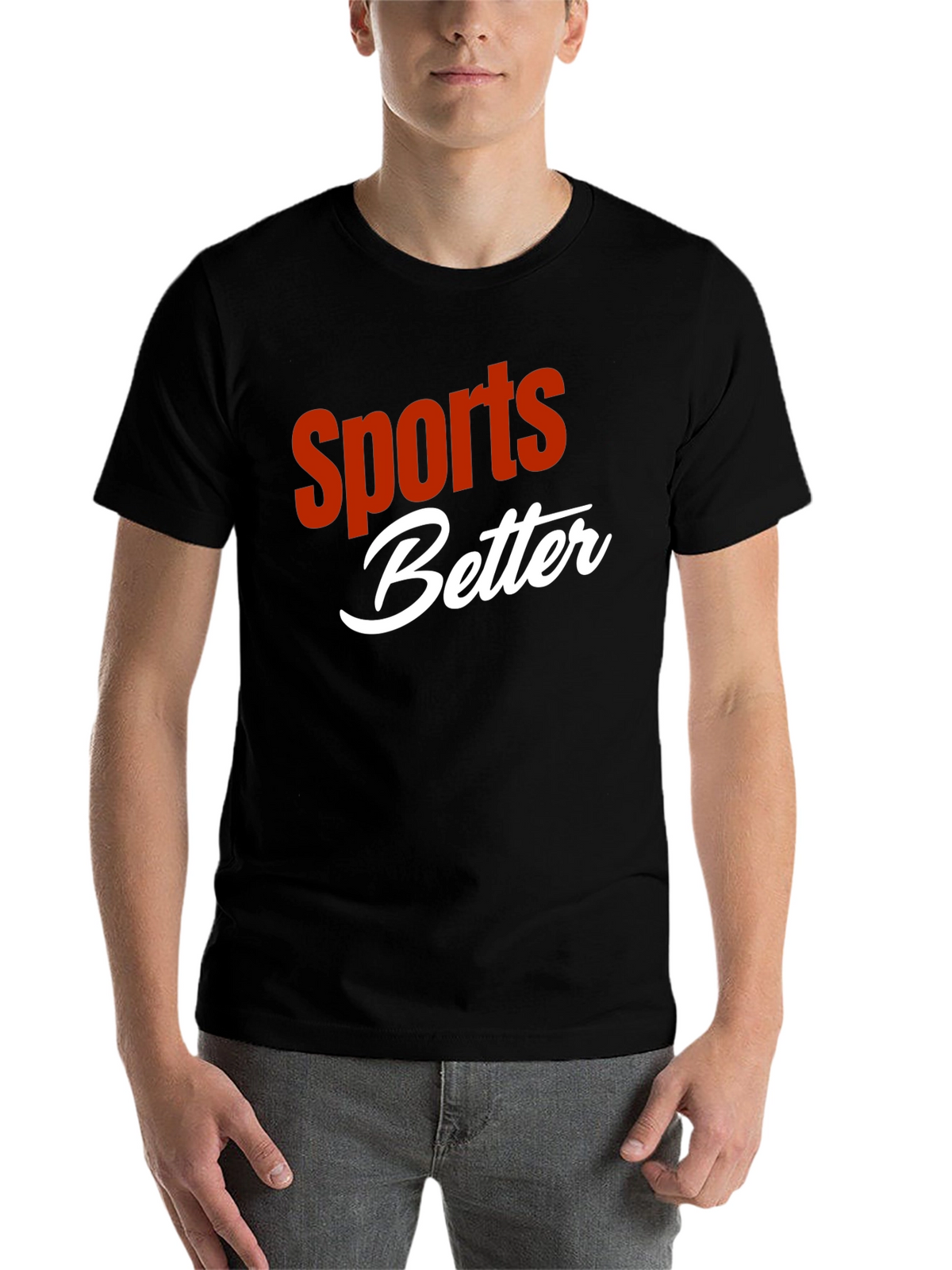 Sports Better Graphic T-Shirt - Black