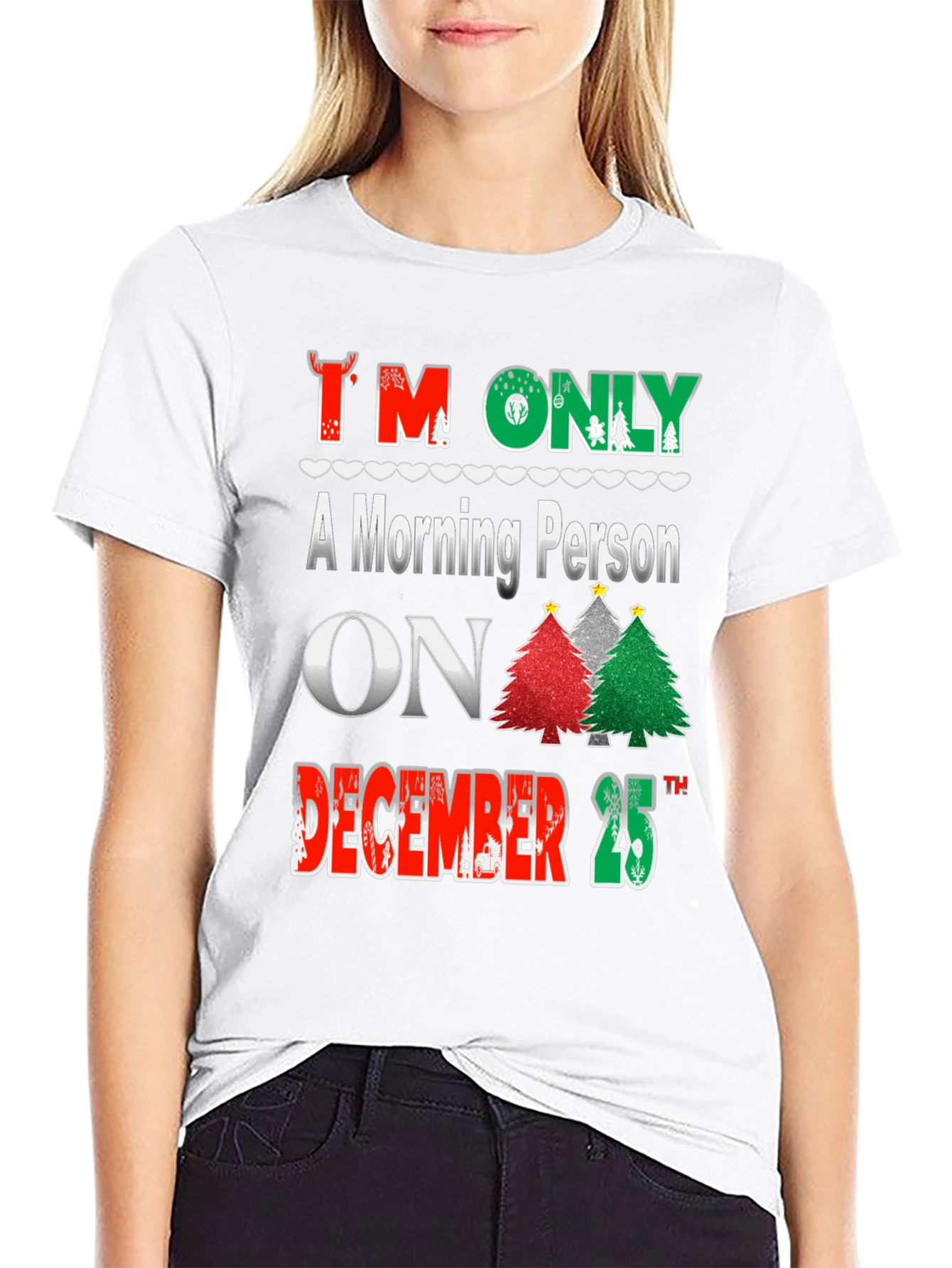 Christmas Morning Person T-Shirt Festive Holiday Tee