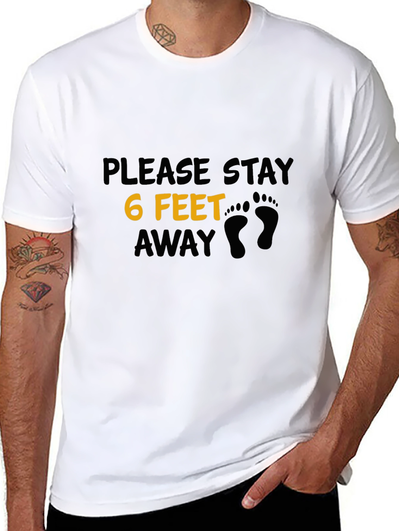 Social Distancing T-Shirt - 6 Feet Away Graphic Tee
