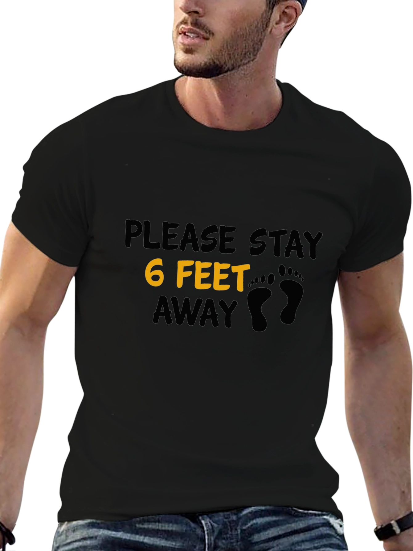 Social Distancing T-Shirt - 6 Feet Away Graphic Tee