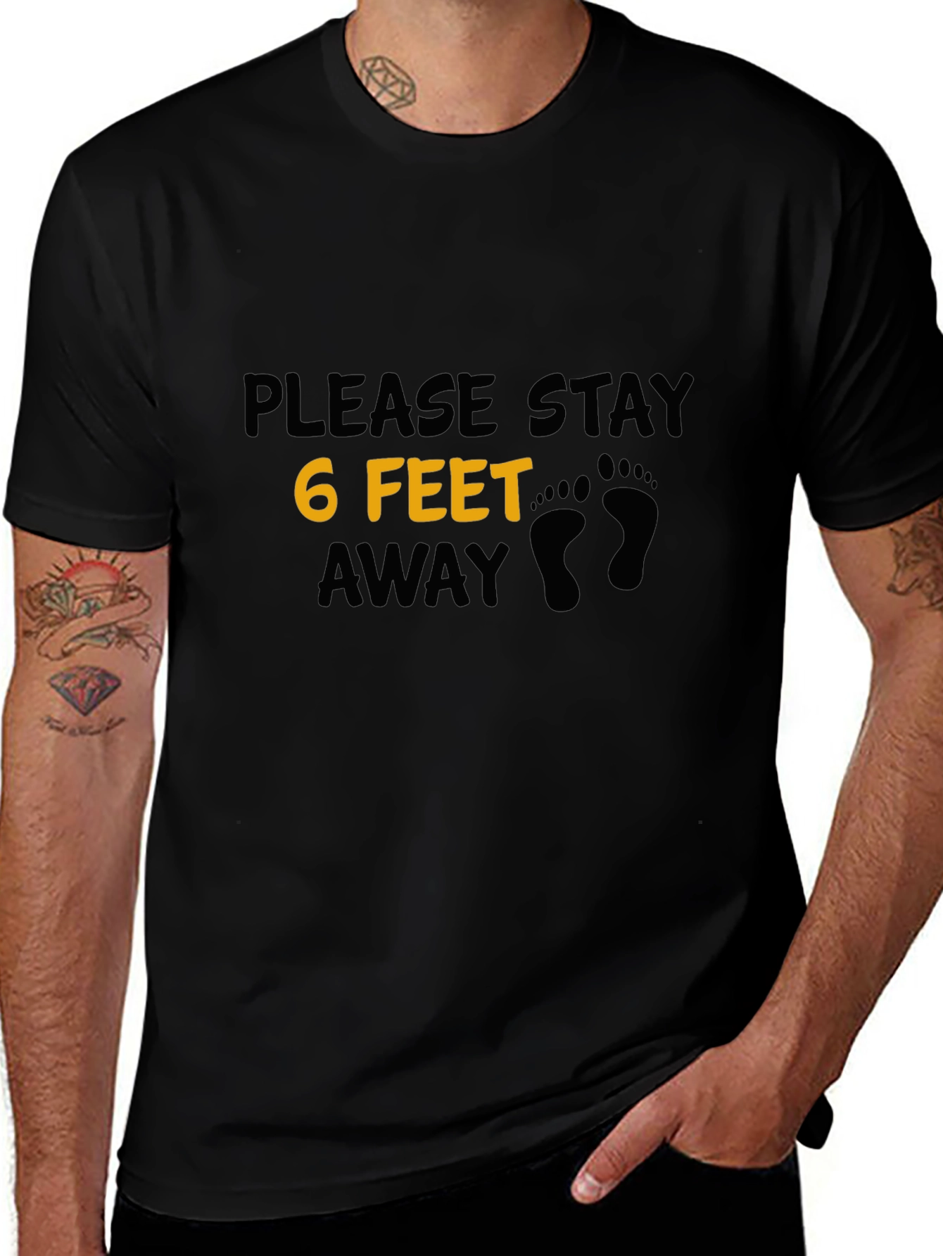 Social Distancing T-Shirt - 6 Feet Away Graphic Tee