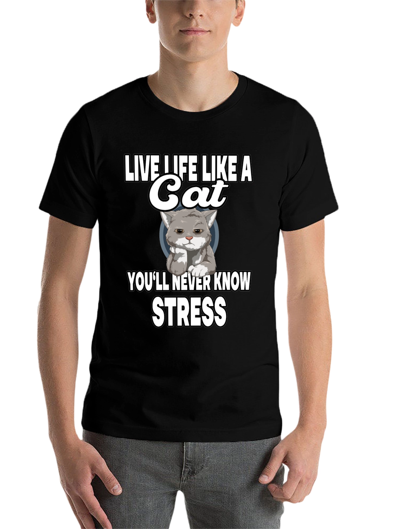 Live Life Like a Cat Graphic T-Shirt