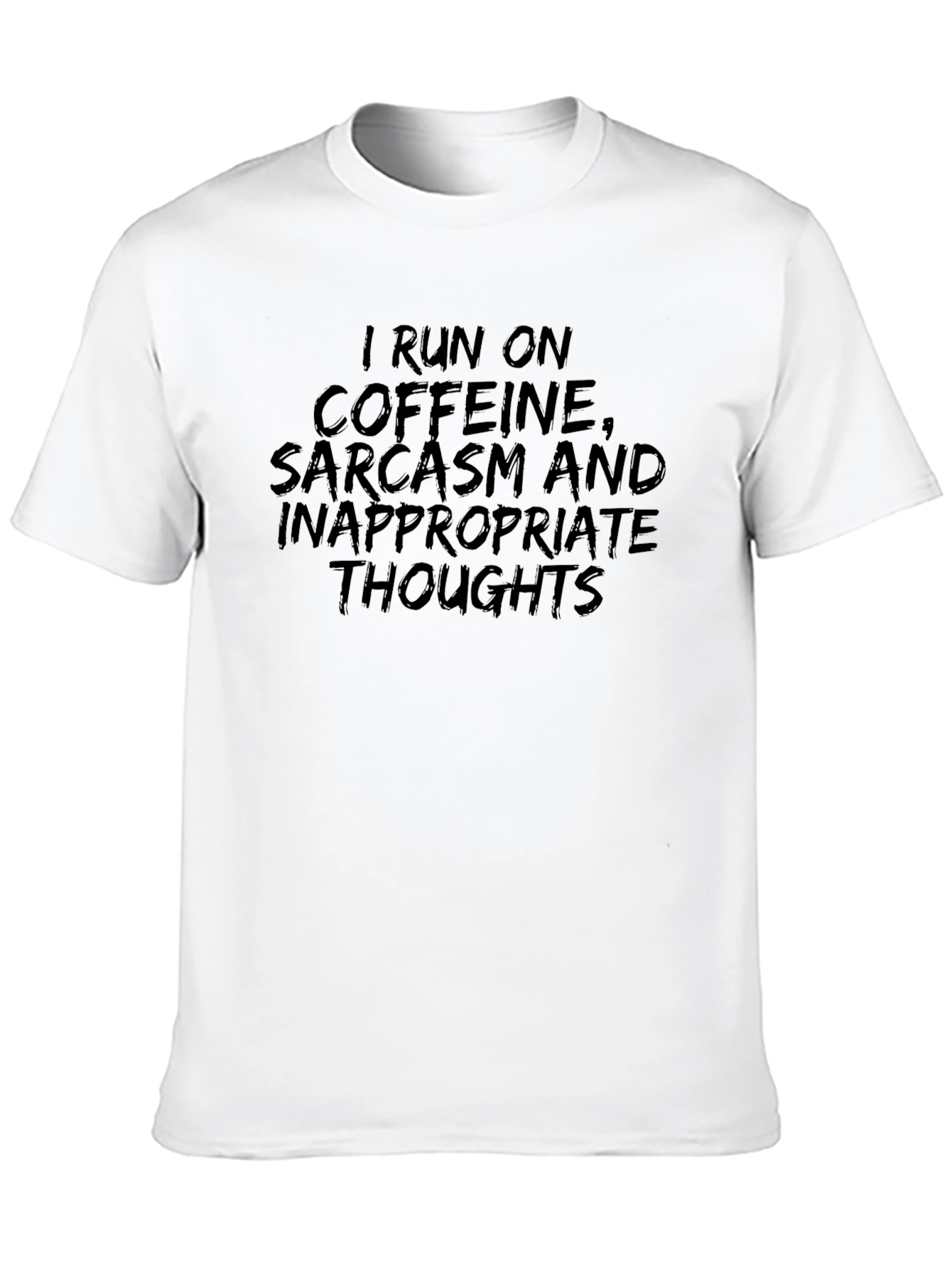 Caffeine Sarcasm Tee - Black Humor Graphic T-Shirt