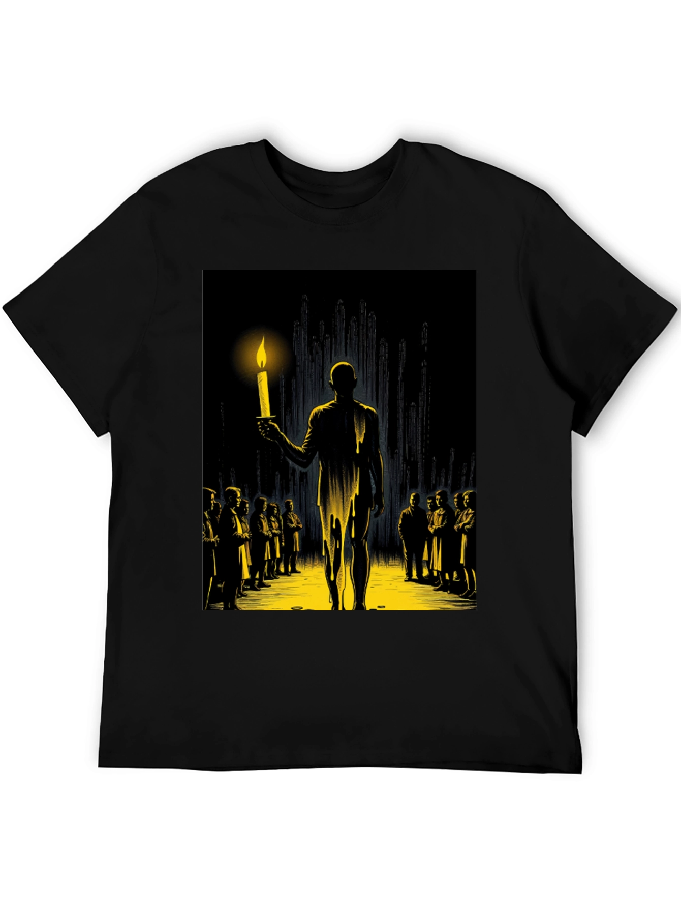 Illuminating Candle Graphic T-Shirt