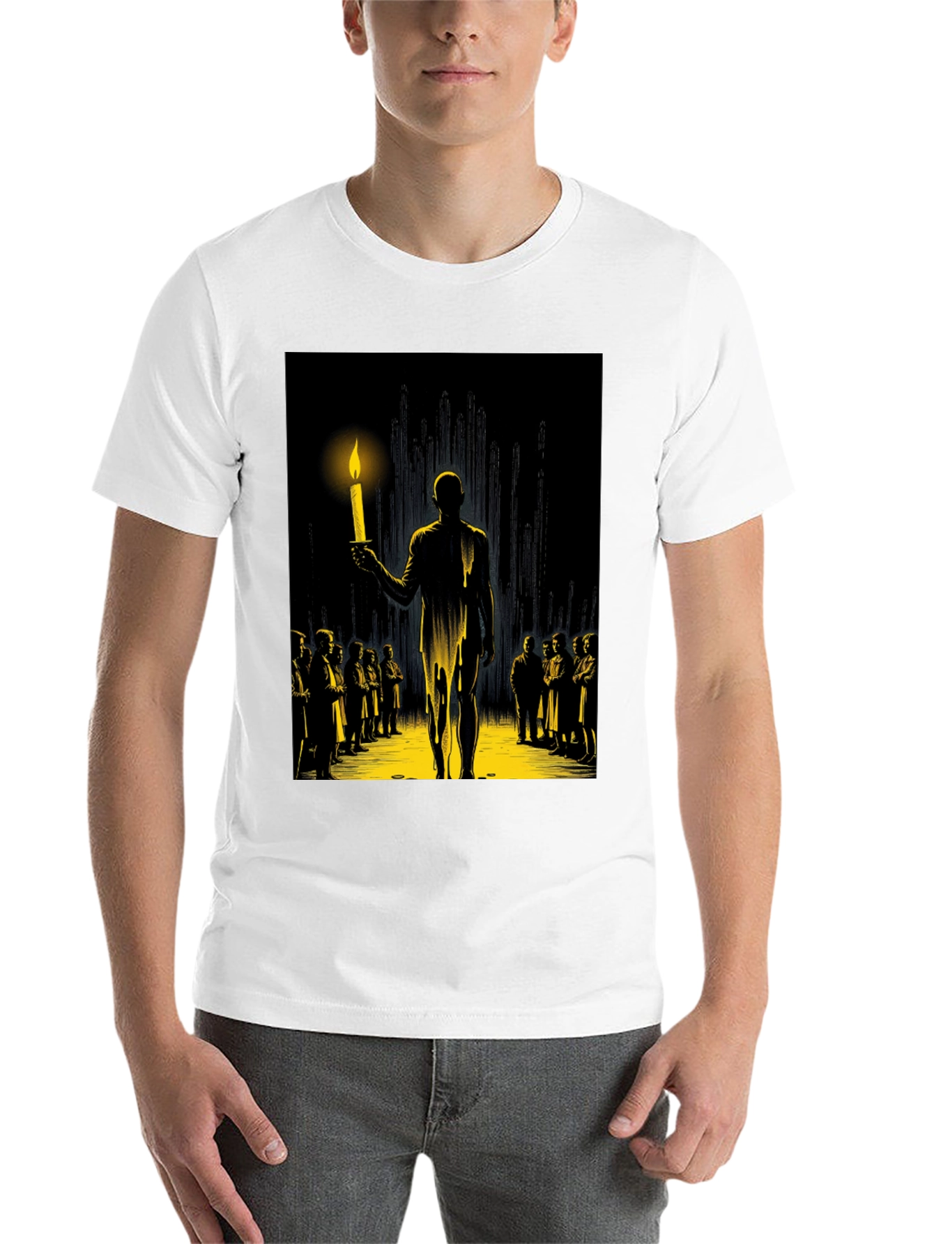 Illuminating Candle Graphic T-Shirt