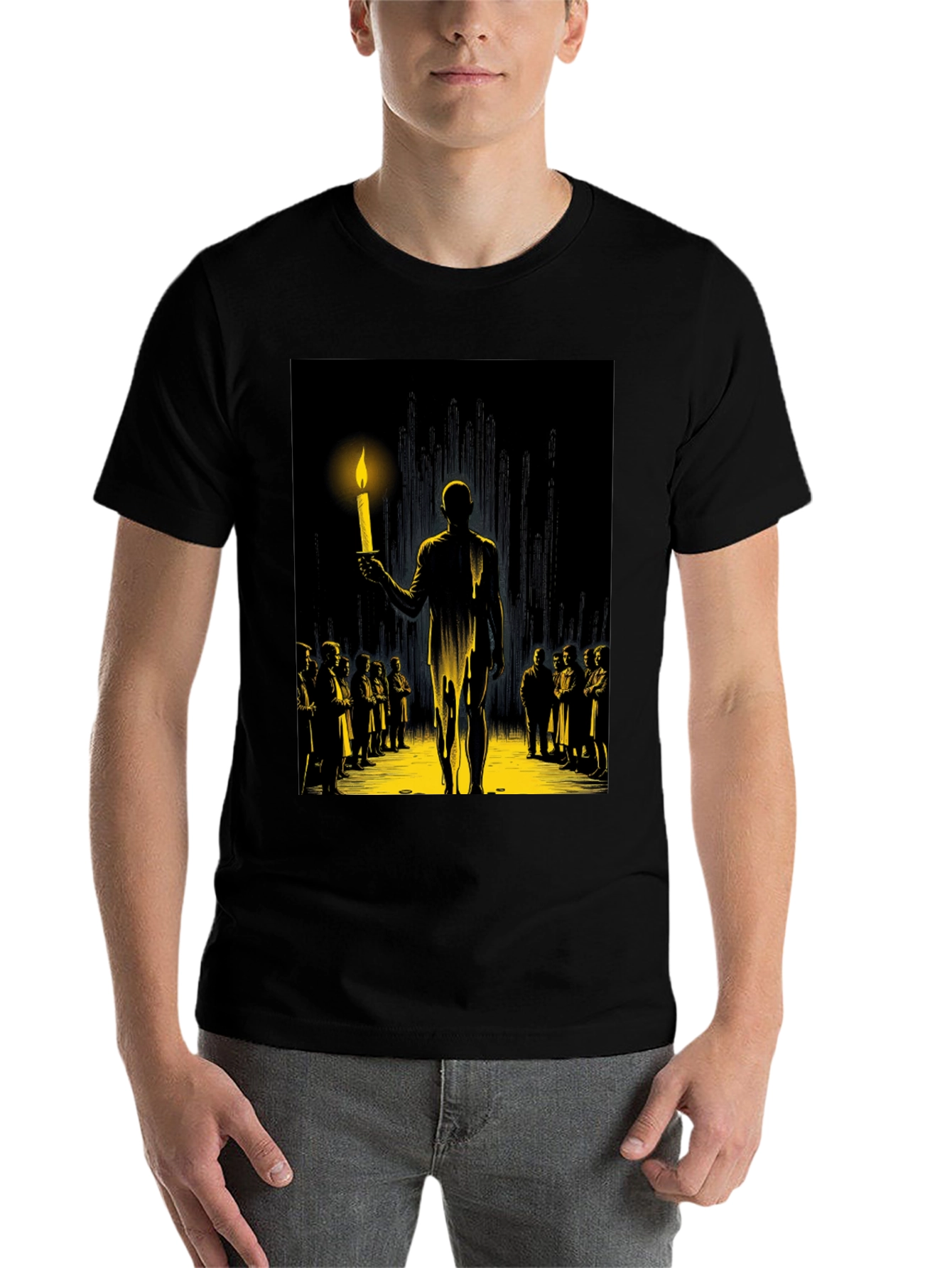 Illuminating Candle Graphic T-Shirt