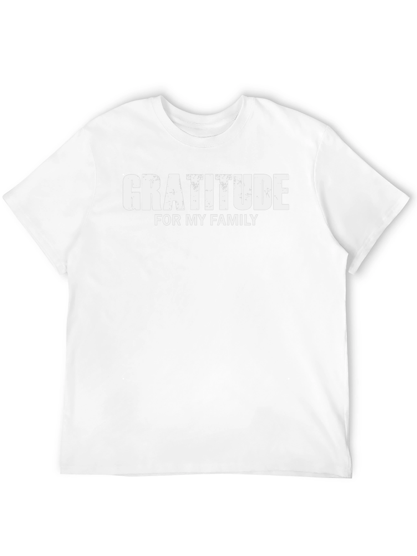 Gratitude for My Family Black T-Shirt