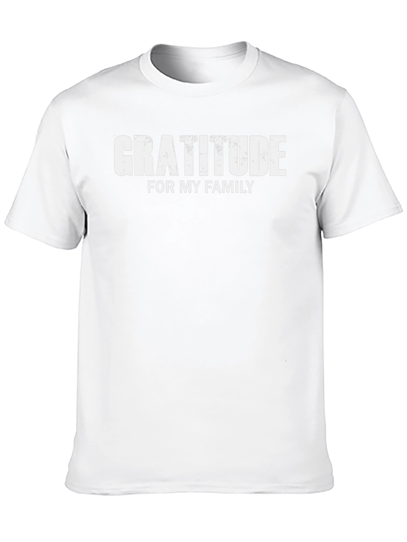Gratitude for My Family Black T-Shirt