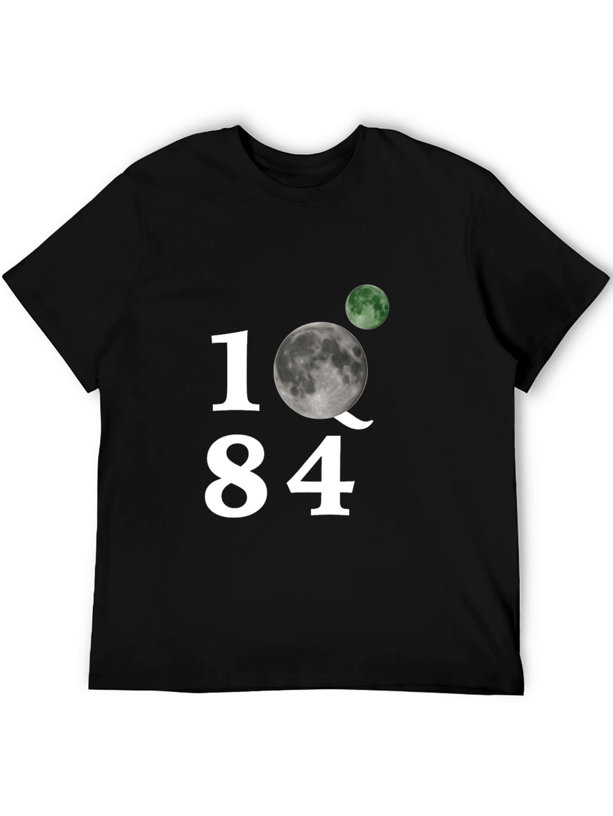 1Q84 Moon Graphic Black T-Shirt