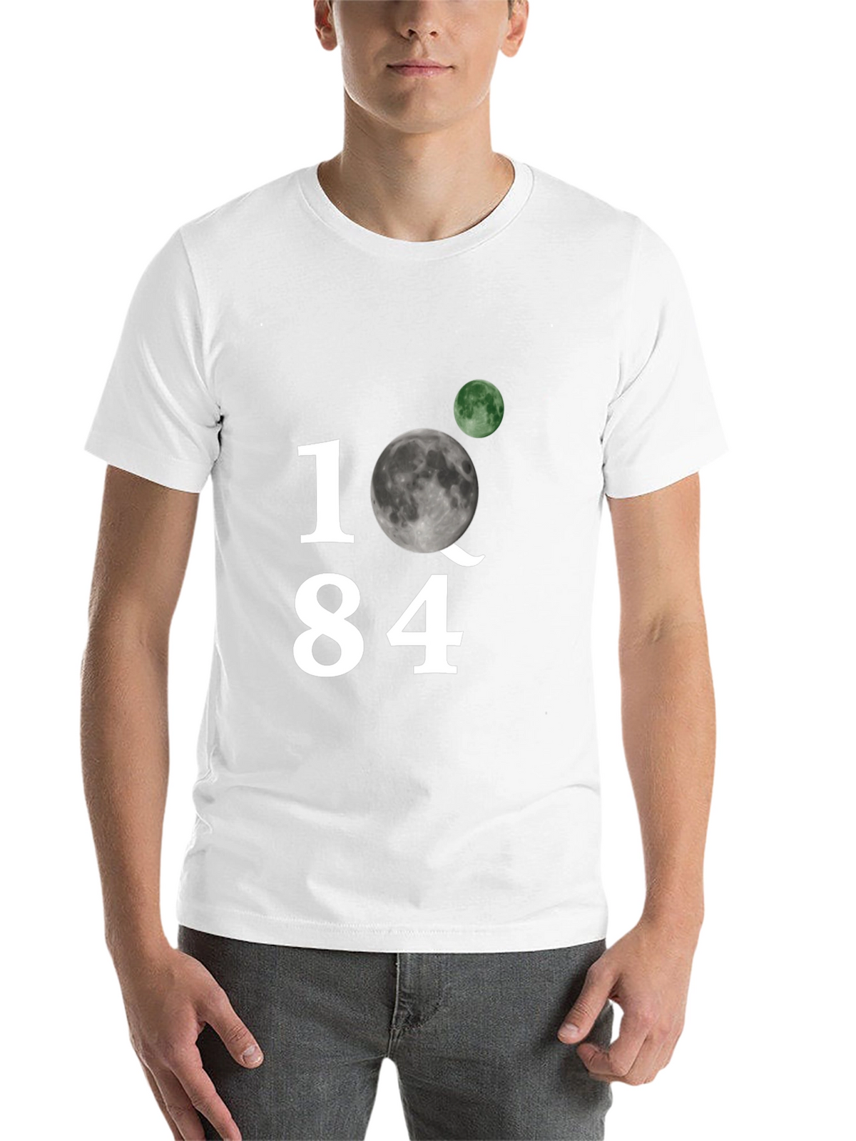 1Q84 Moon Graphic Black T-Shirt