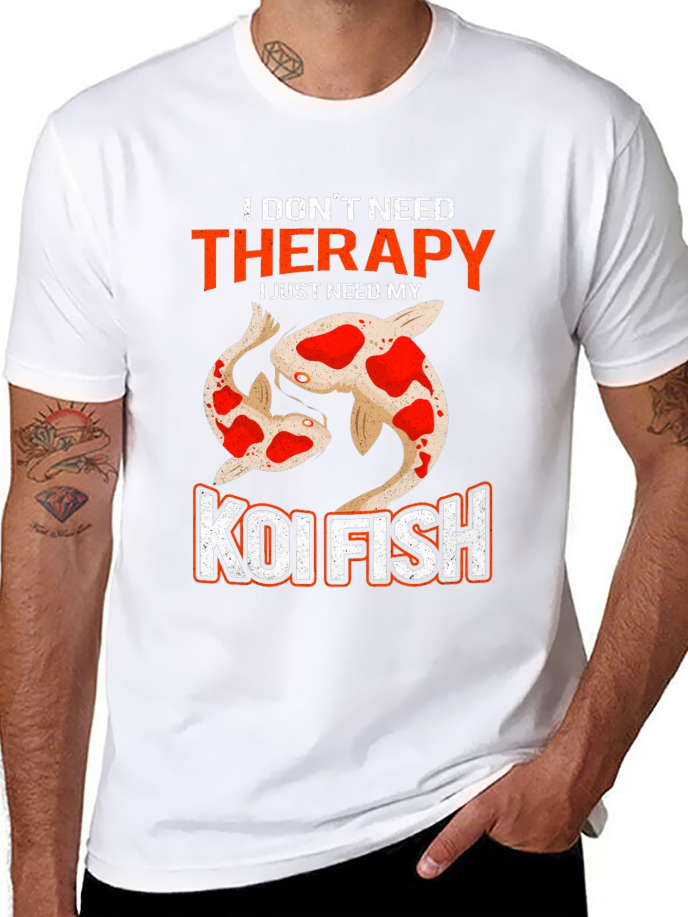 Koi Fish Therapy T-Shirt - Need My Koi