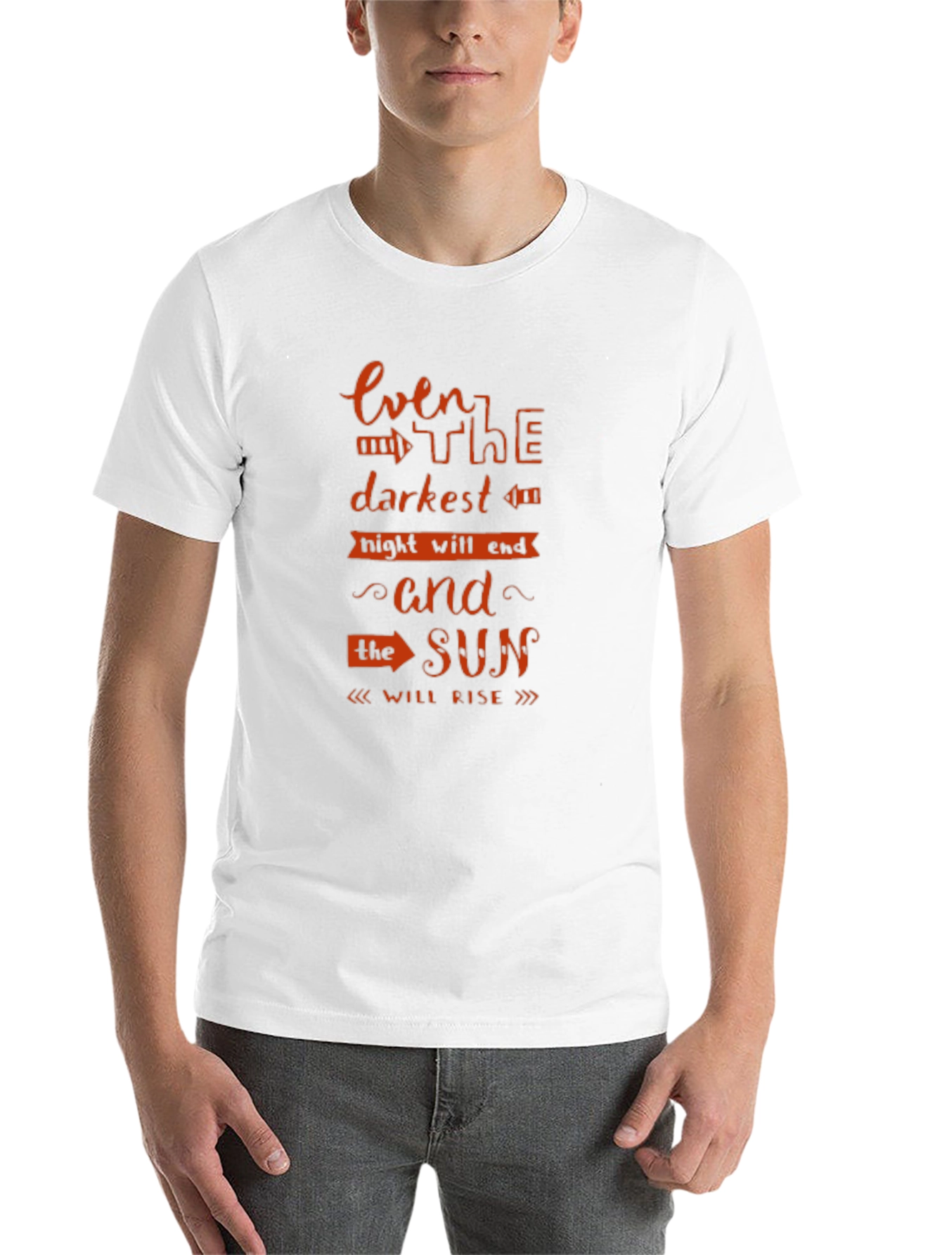 Inspirational Even the Darkest Night Black T-Shirt