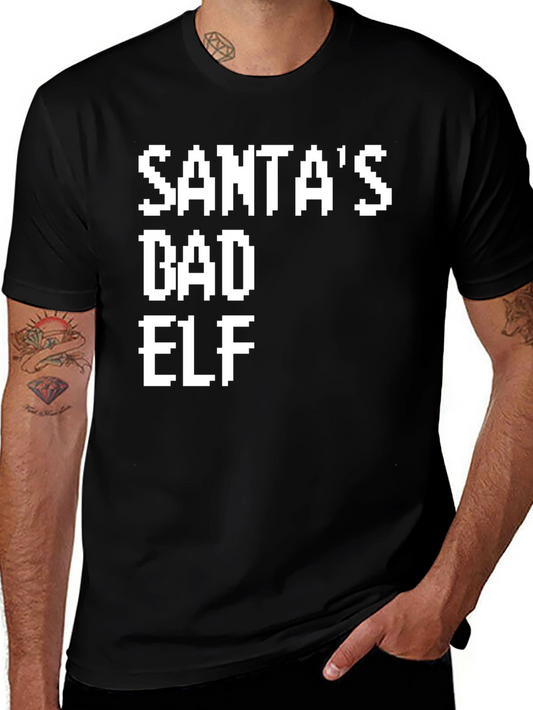 Santas Bad Elf Pixel Tee