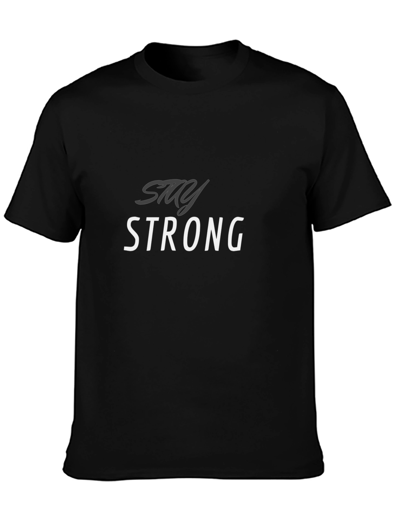Stay Strong Graphic Tee - Mens Black T-Shirt
