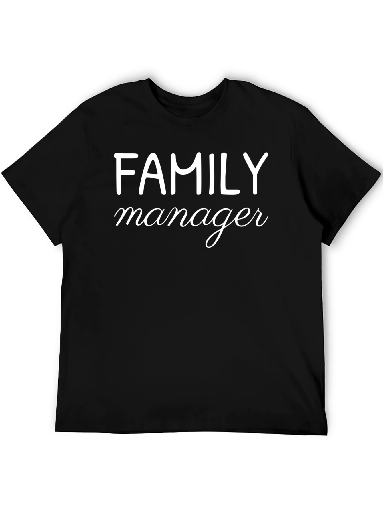 Family Manager Black Graphic Tee