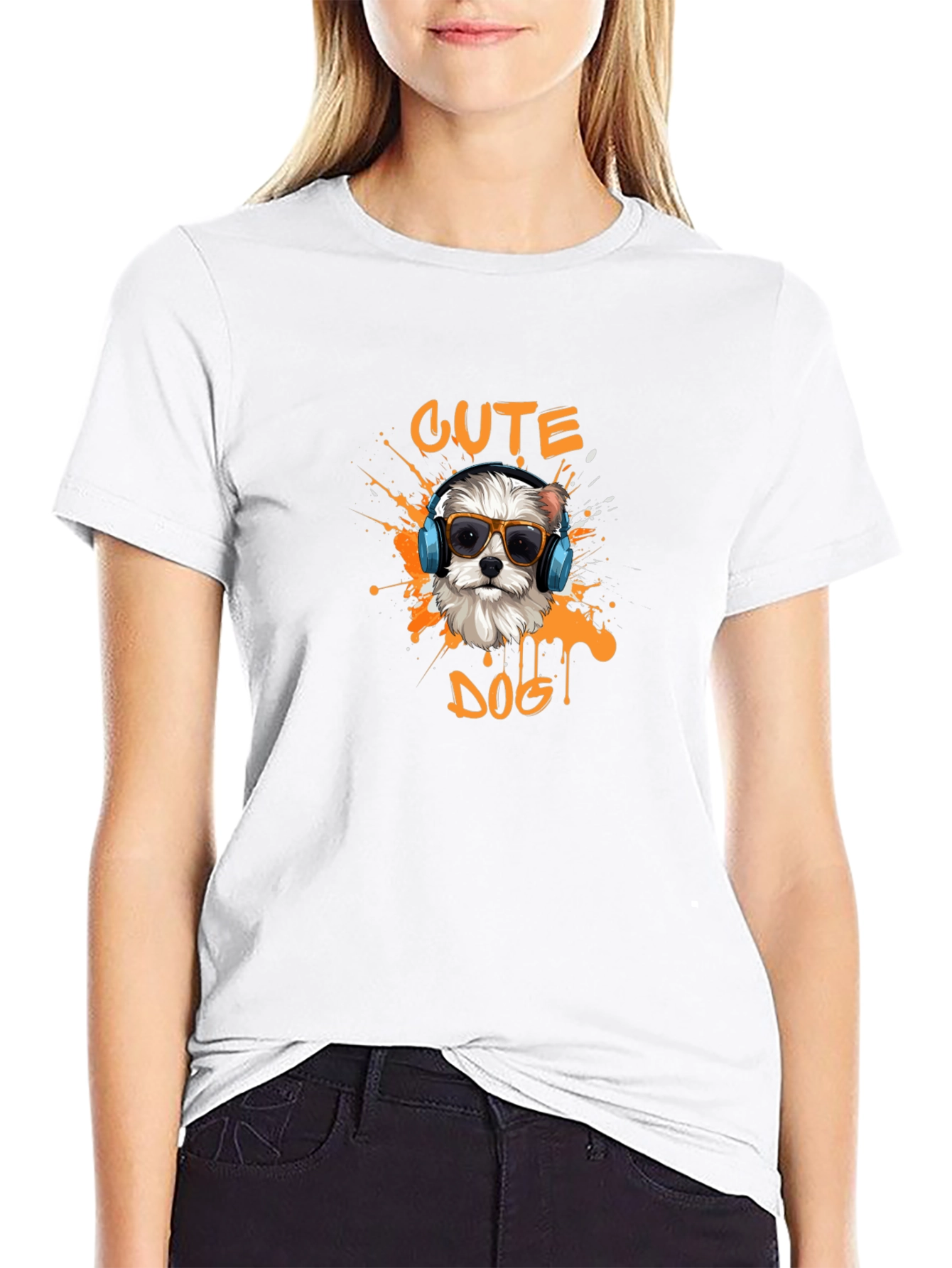 Cute Dog Graphic Tee - Stylish Mens T-Shirt